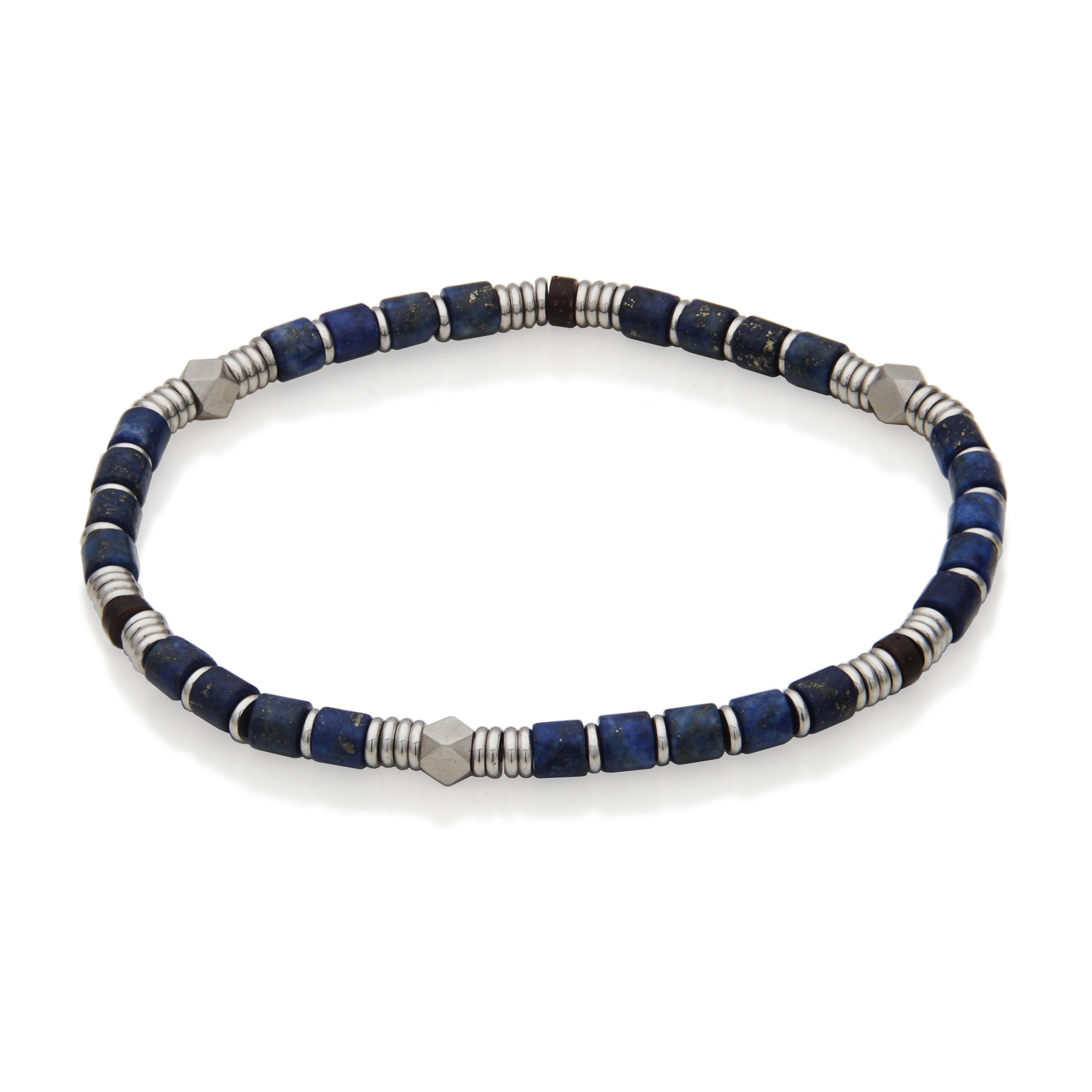 Steelx 4.5Mm Lapis Stone Bracelet 8" (20Cm)