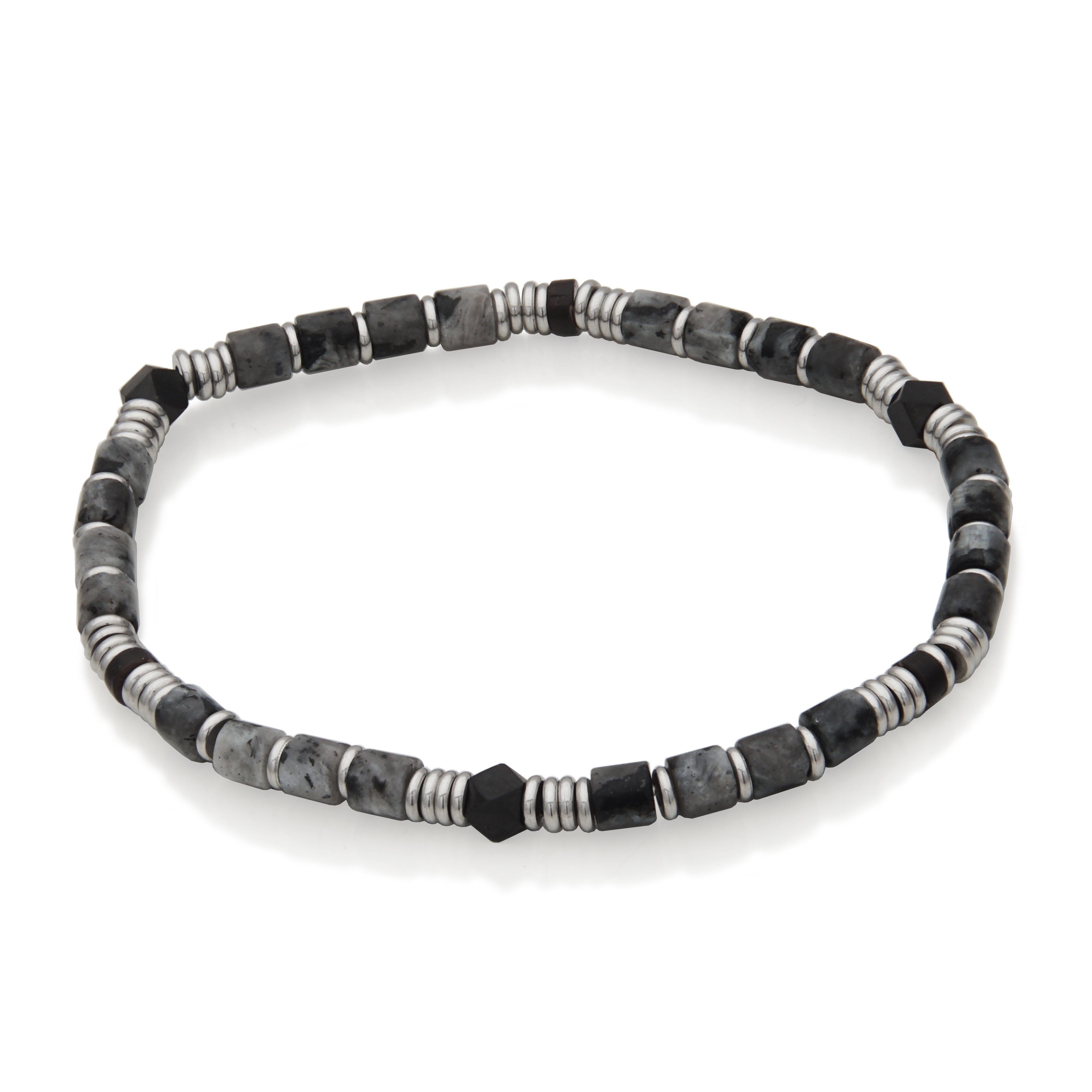 Steelx 4.5Mm Labradorite Stone Bracelet 8" (20Cm)