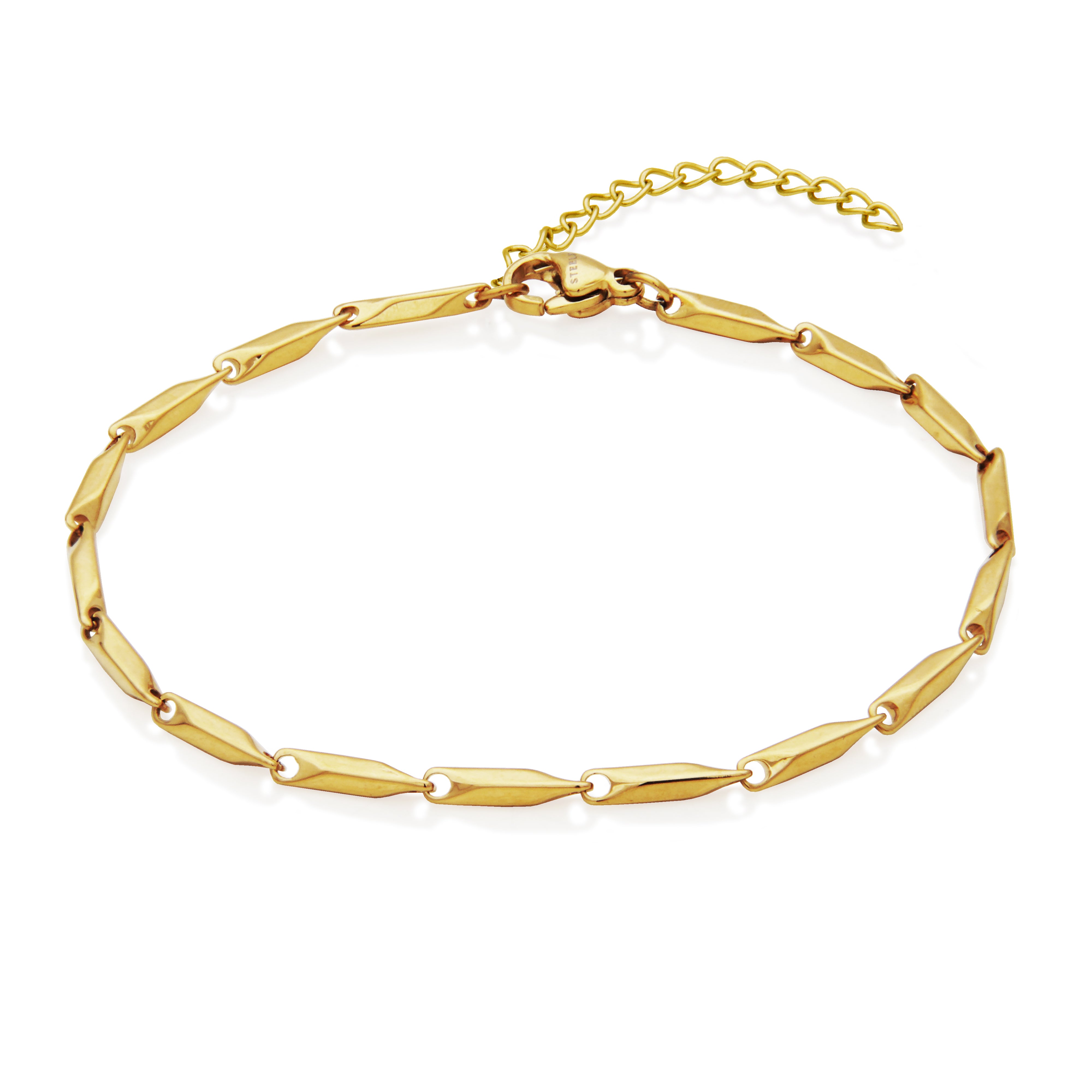 T1XJ820270 - Faceted Diamond-Shape Chain Bracelet