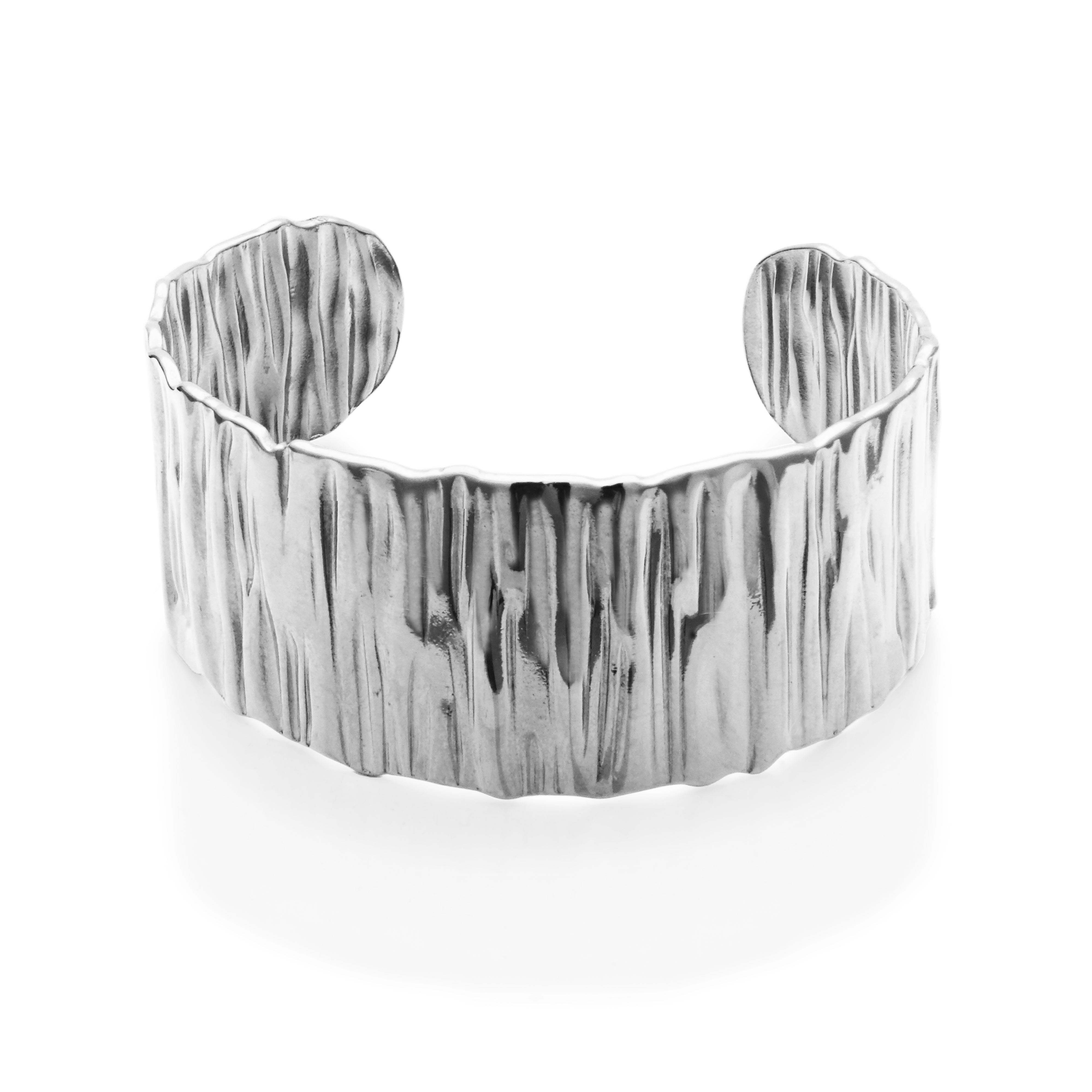 T1XJ900100 - Wide Ridged Cuff Bracelet