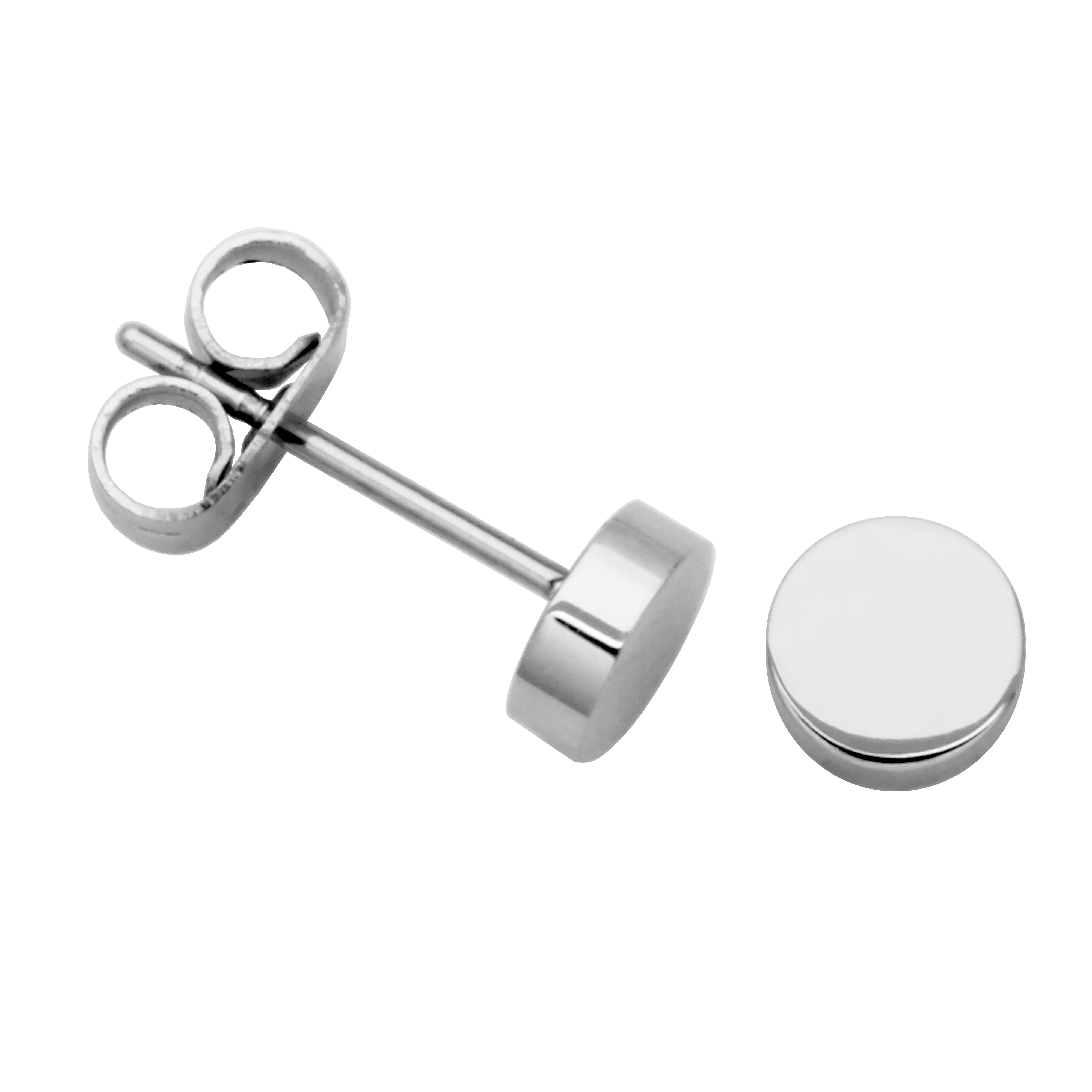CJ Steelx 5mm Stud Stainless Steel Earrings