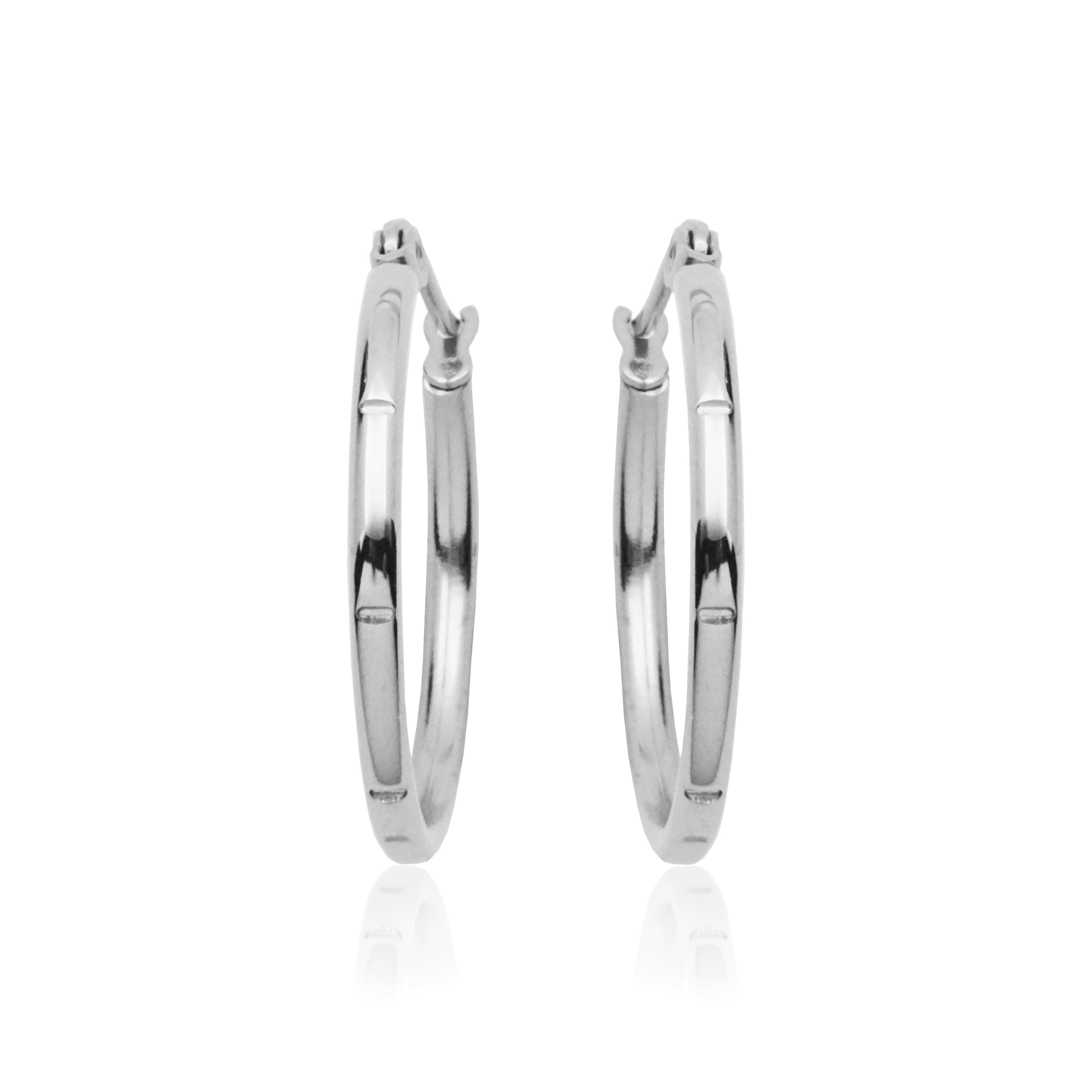 Steelx Earring High Polish Hoop Od 25Mm