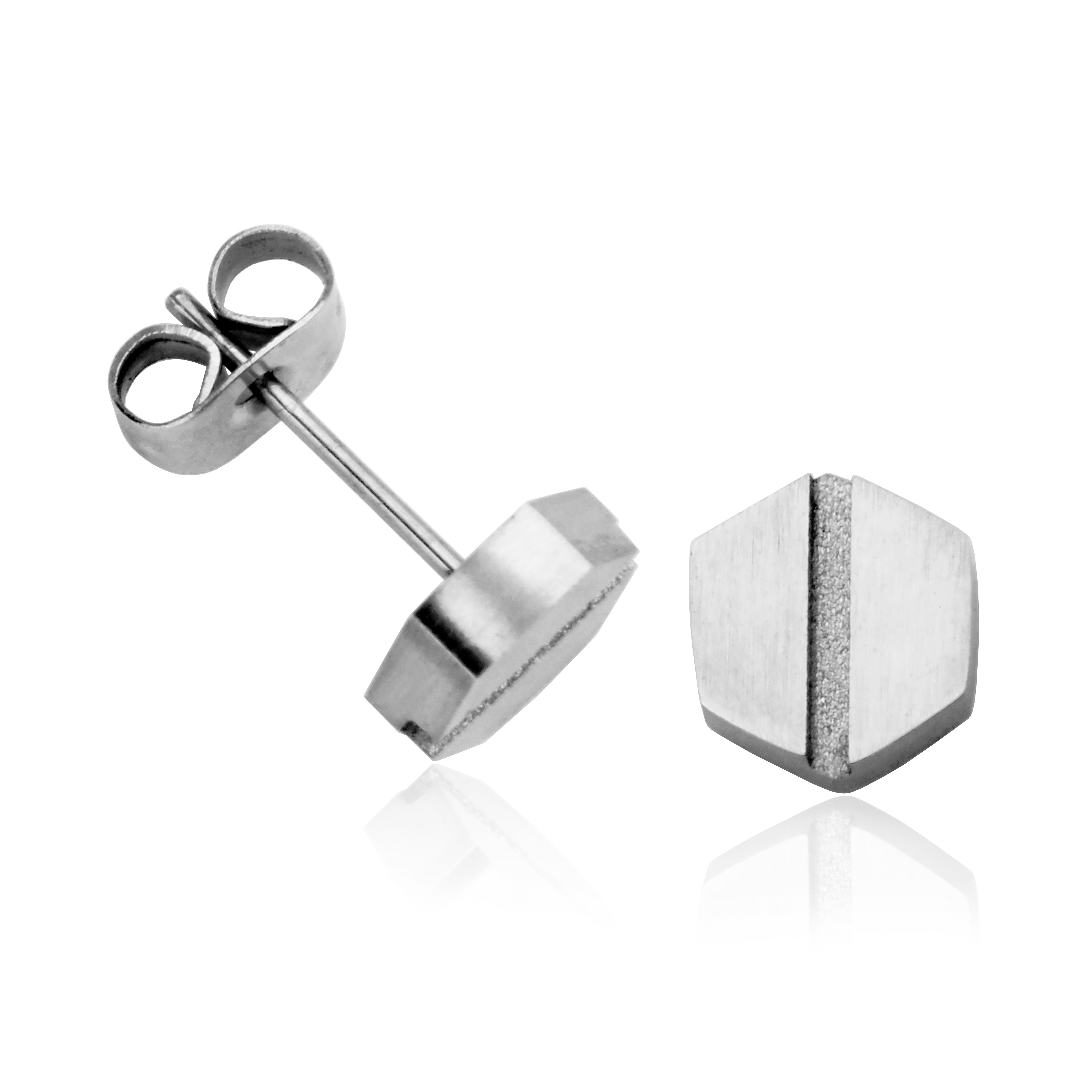 Steelx Hexagon Stud Earring