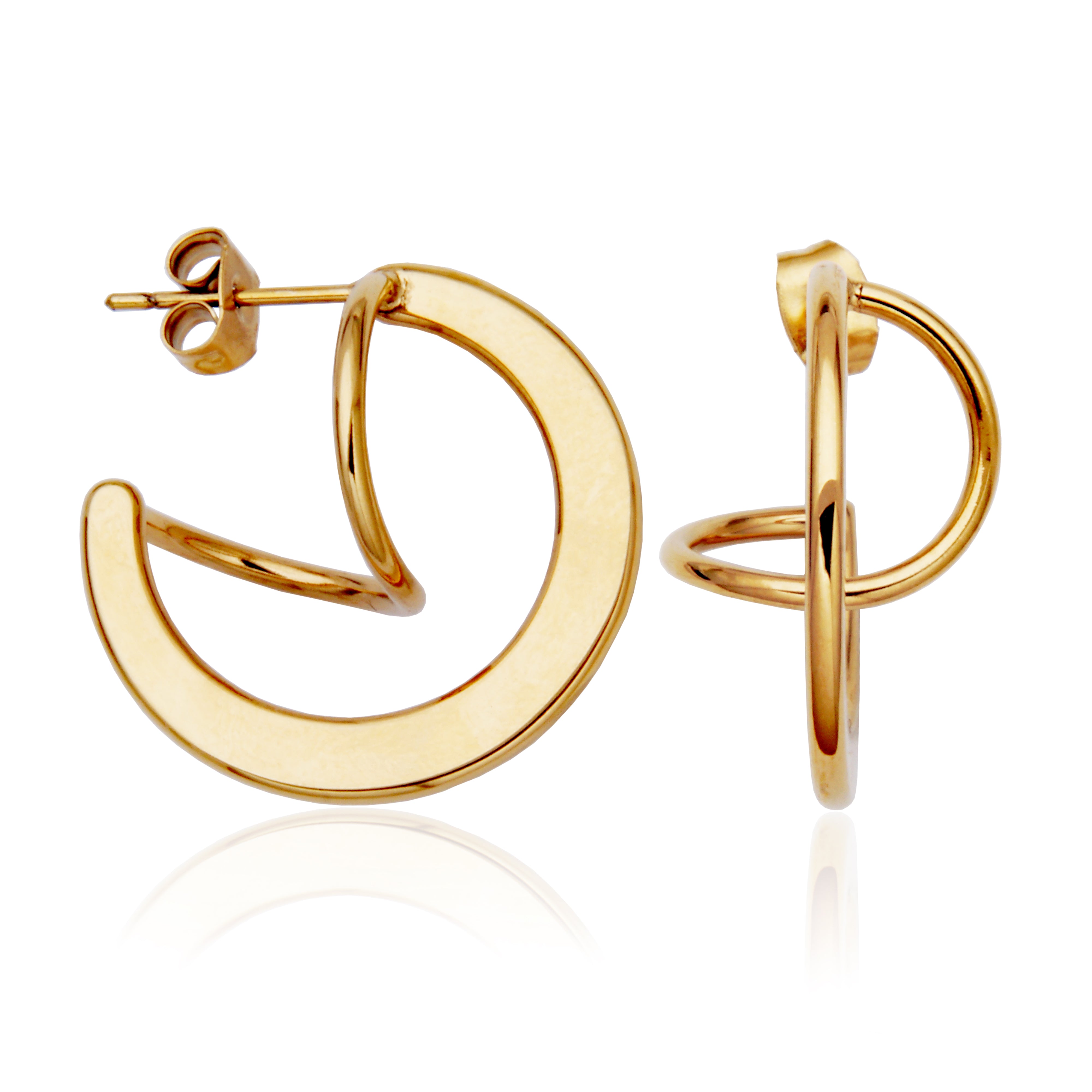 Steelx Ip Gd Swirl Hoop 25Mm