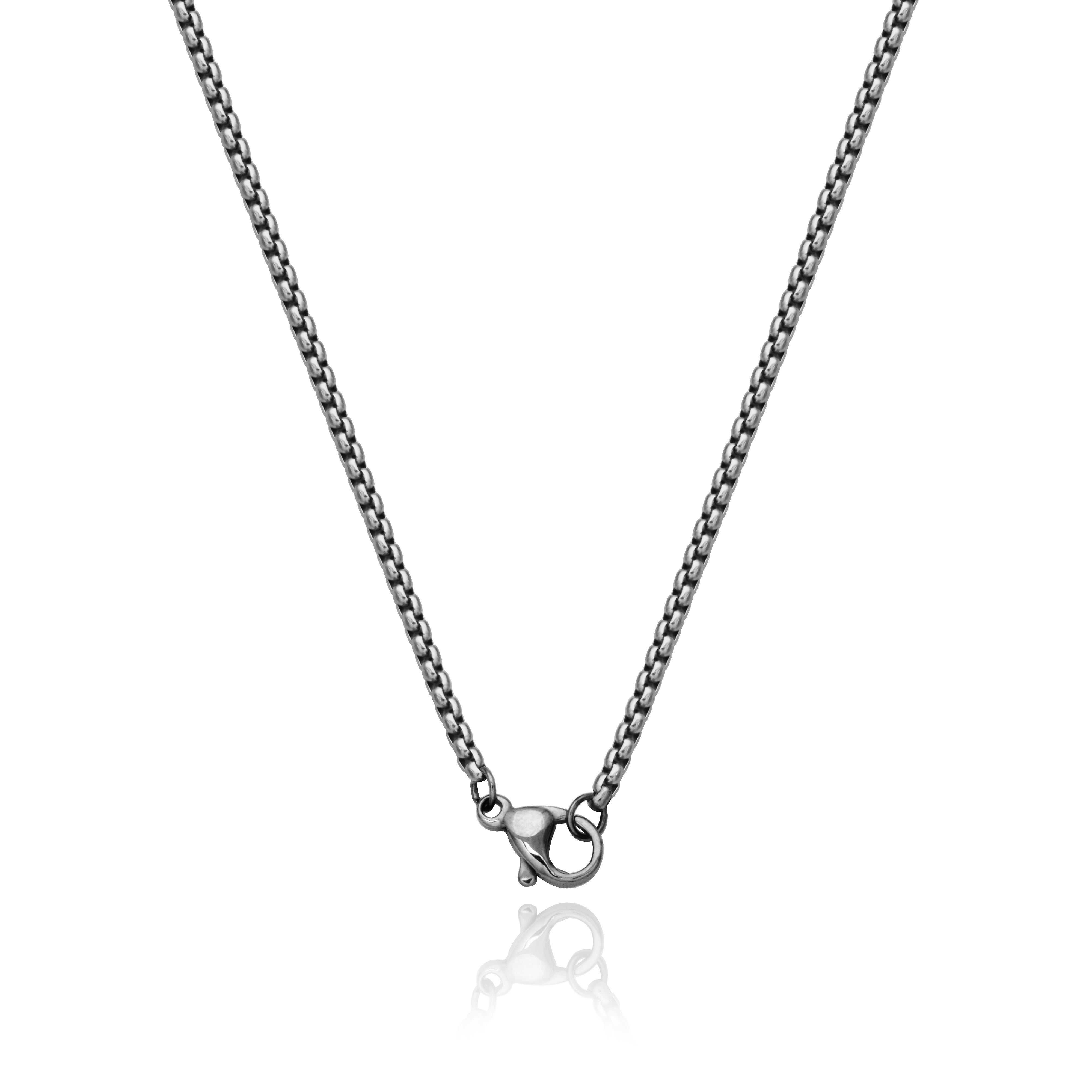 Steelx Two Tone Cross Ip Gd Pendant 22*35Mm 24"