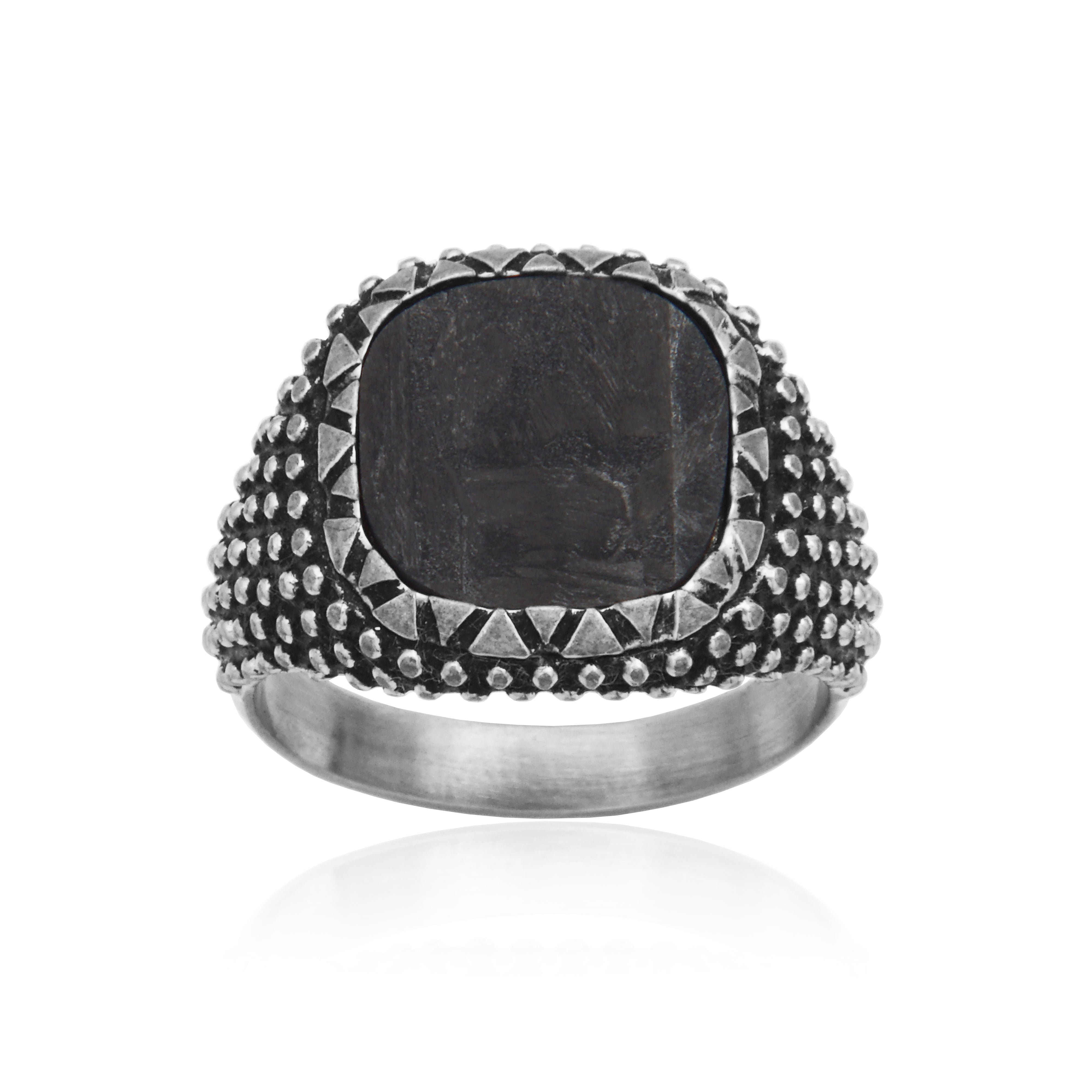 Steelx Embossed Carbon Fiber Ring