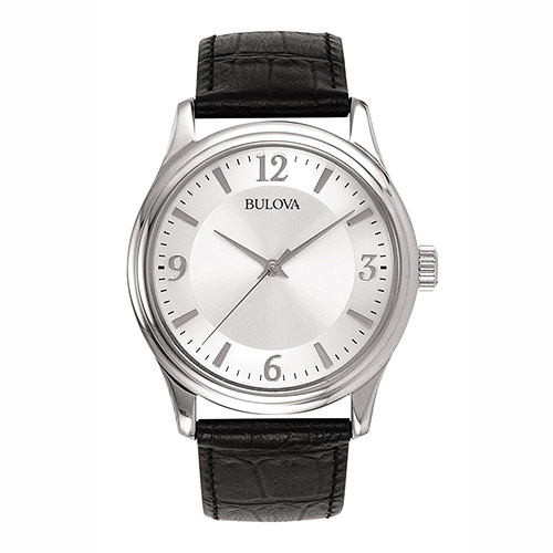 Men's Corporate Collection Black Leather Strap Watch