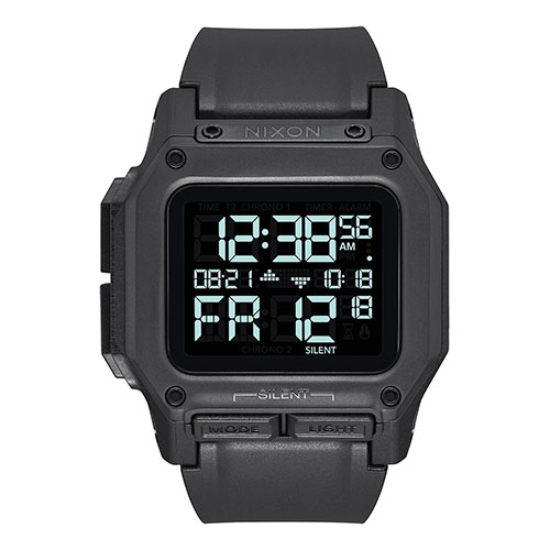 Mens Regulus All Black Digital Watch