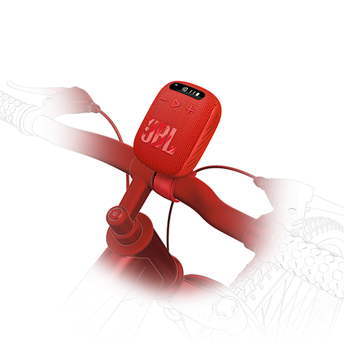 Wind3 Portable Bluetooth Speaker for Cycles, Red