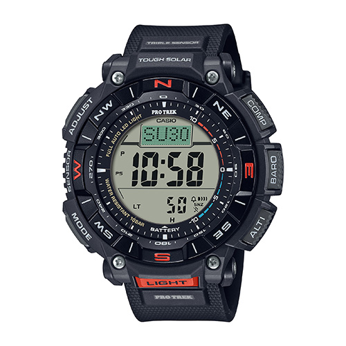 Pro Trek Triple Sensor Digital Black Biomass Plastic Watch