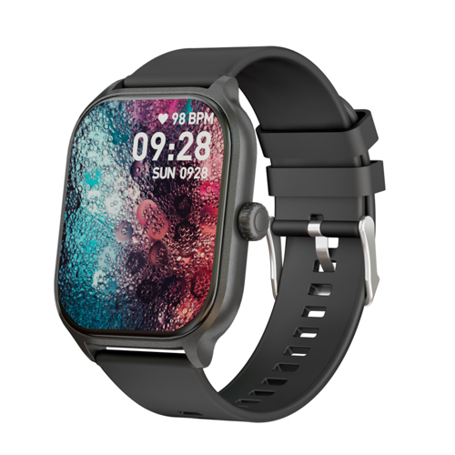 SXW 2" Touchscreen BT Smartwatch w/ Heart Rate Monitor, Black