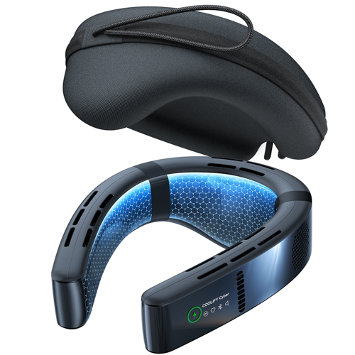 COOLiFY Cyber Wearable Air Conditioner, Cascade Black