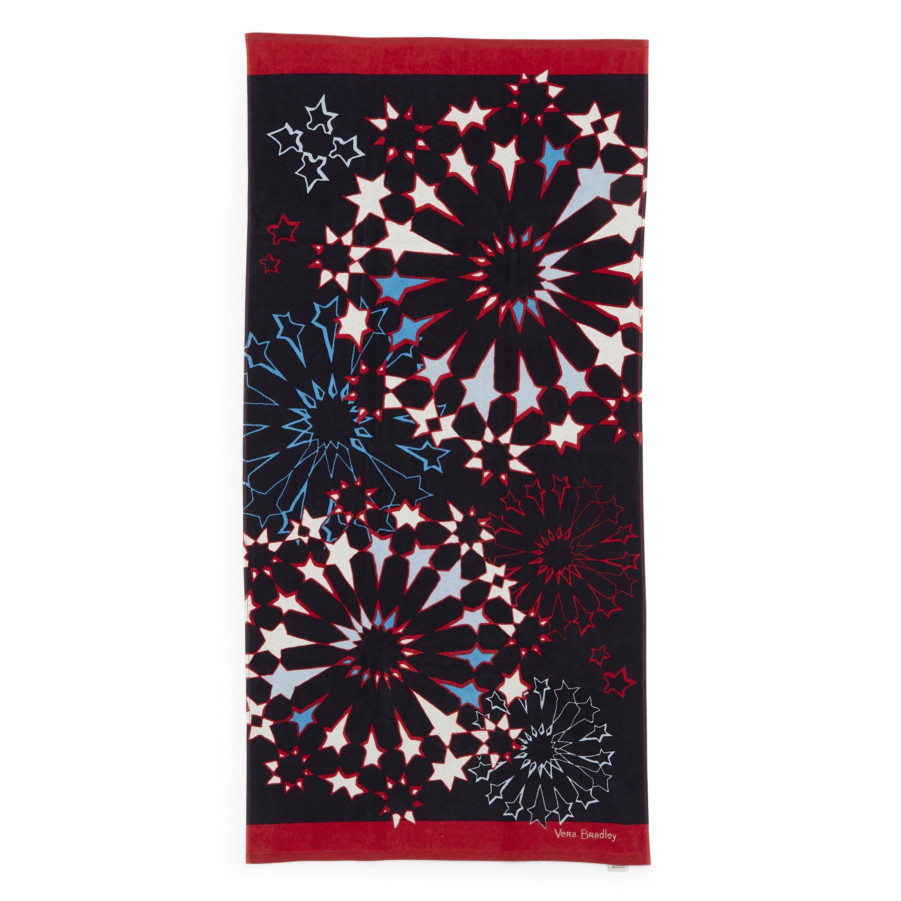 Beach Towel - Patriotic Plaid