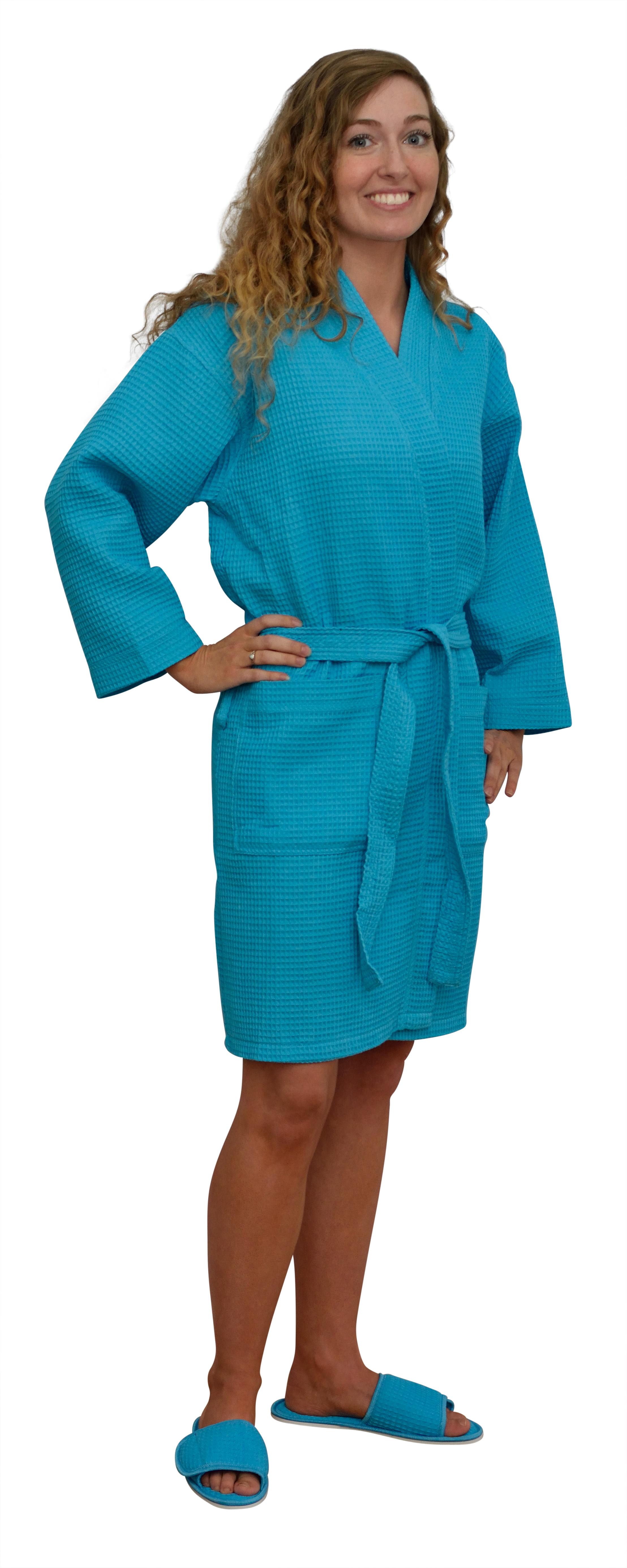 Knee Length Robe 36" - Tropical Blue