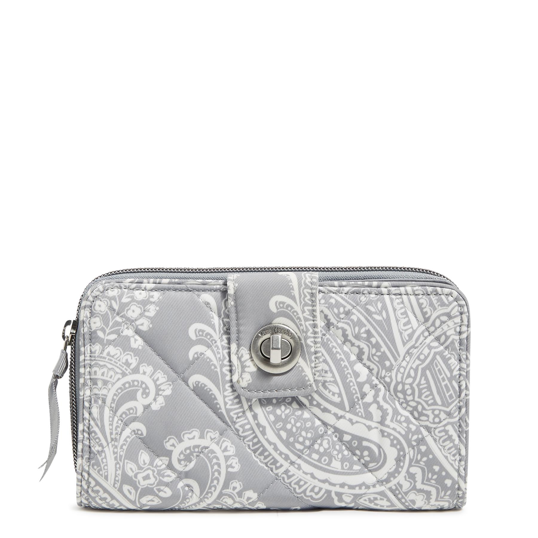 RFID Turnlock Wallet - Performance Twill - Cloud Gray Paisley