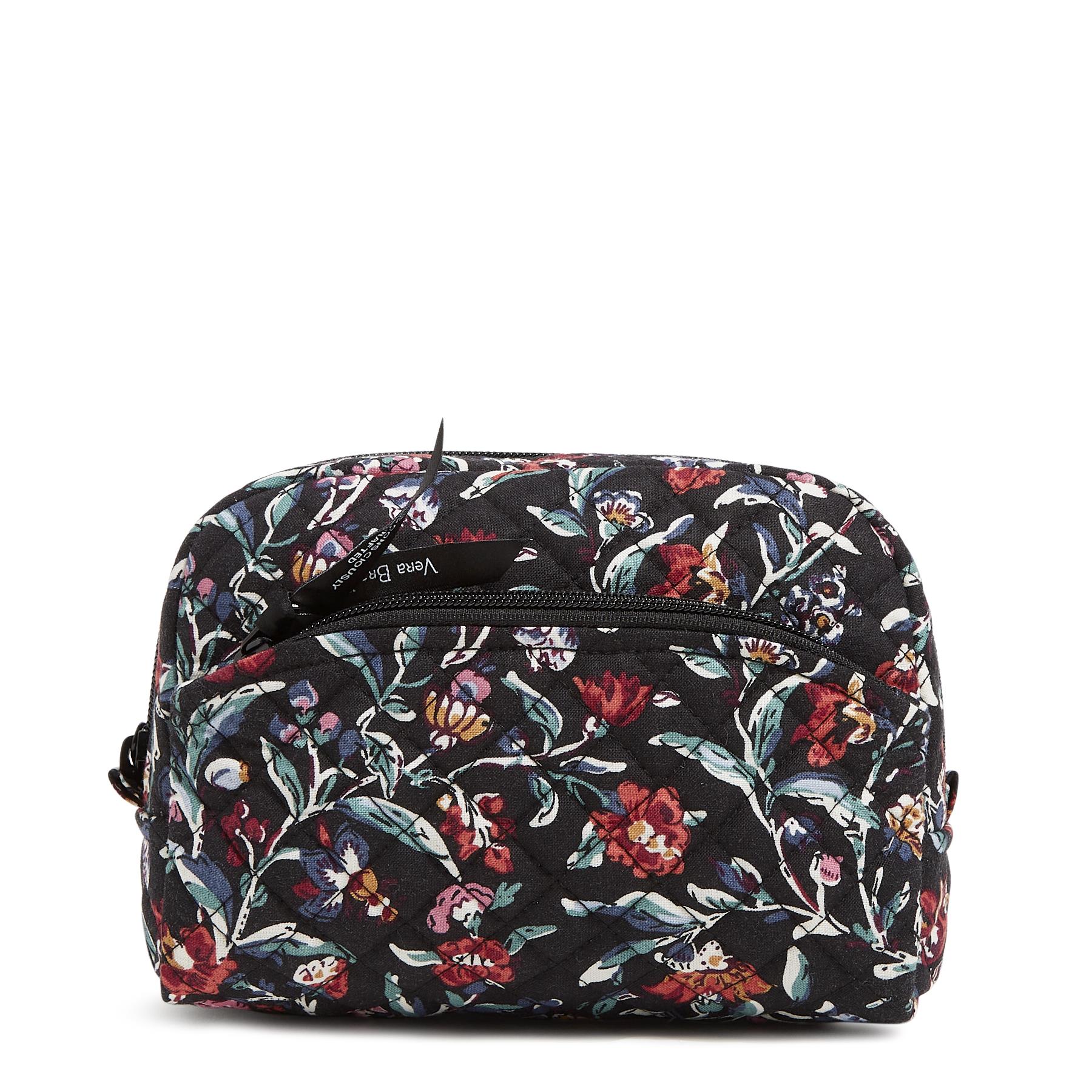 Medium Cosmetic - Recycled Cotton - Perennials Noir