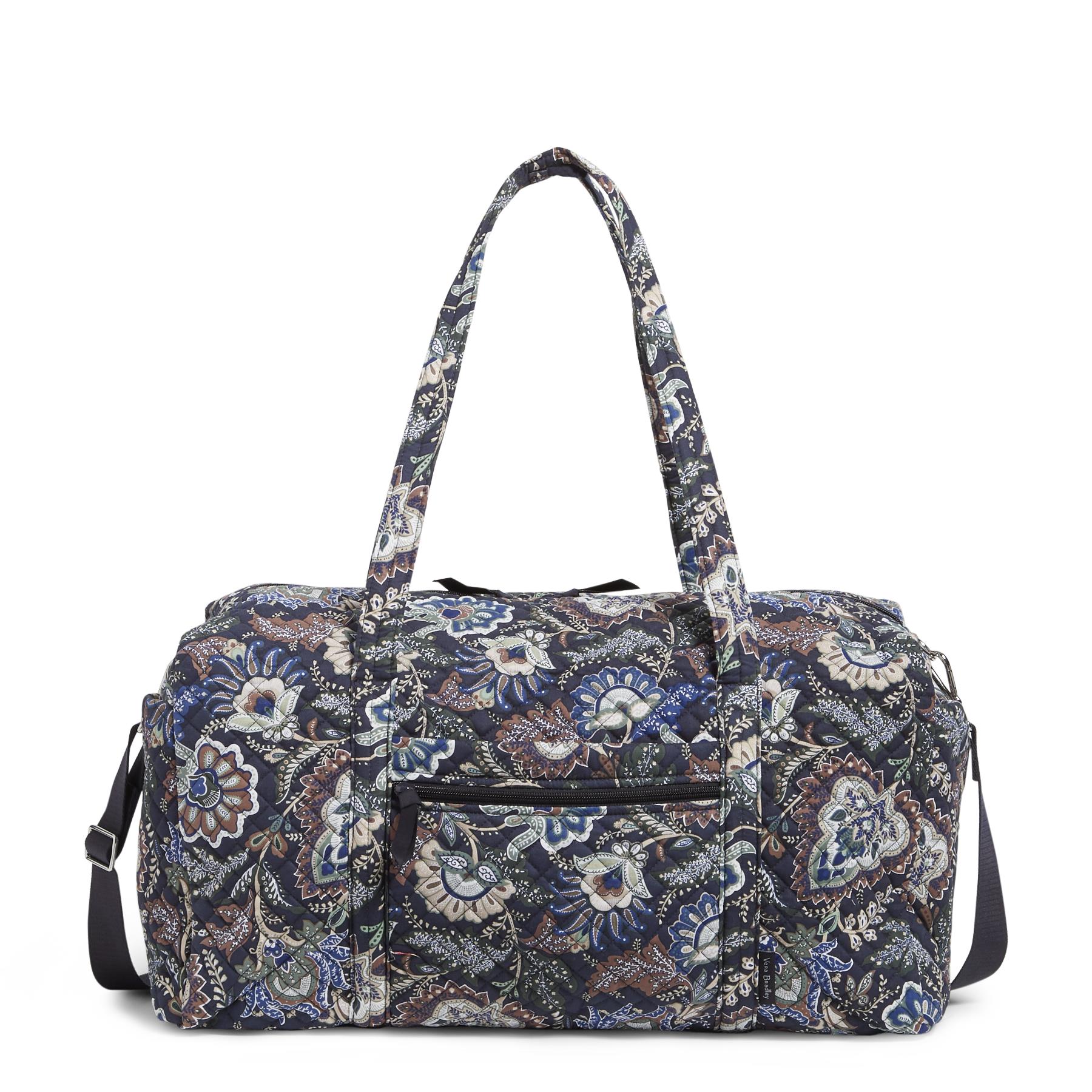 Large Travel Duffel - Recycled Cotton - Java Navy Camo