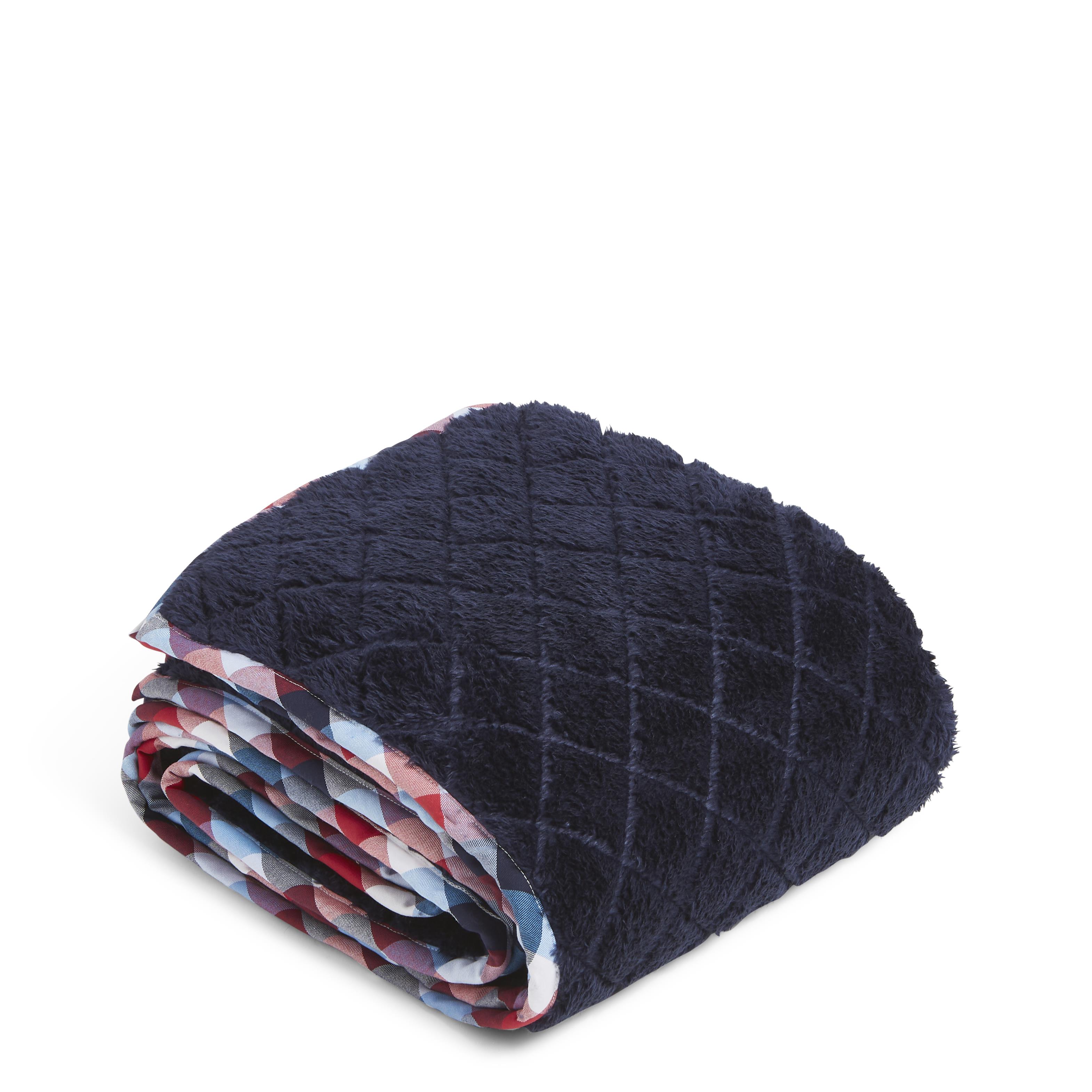 Solid Throw Blanket  -  Patriotic Plaid
