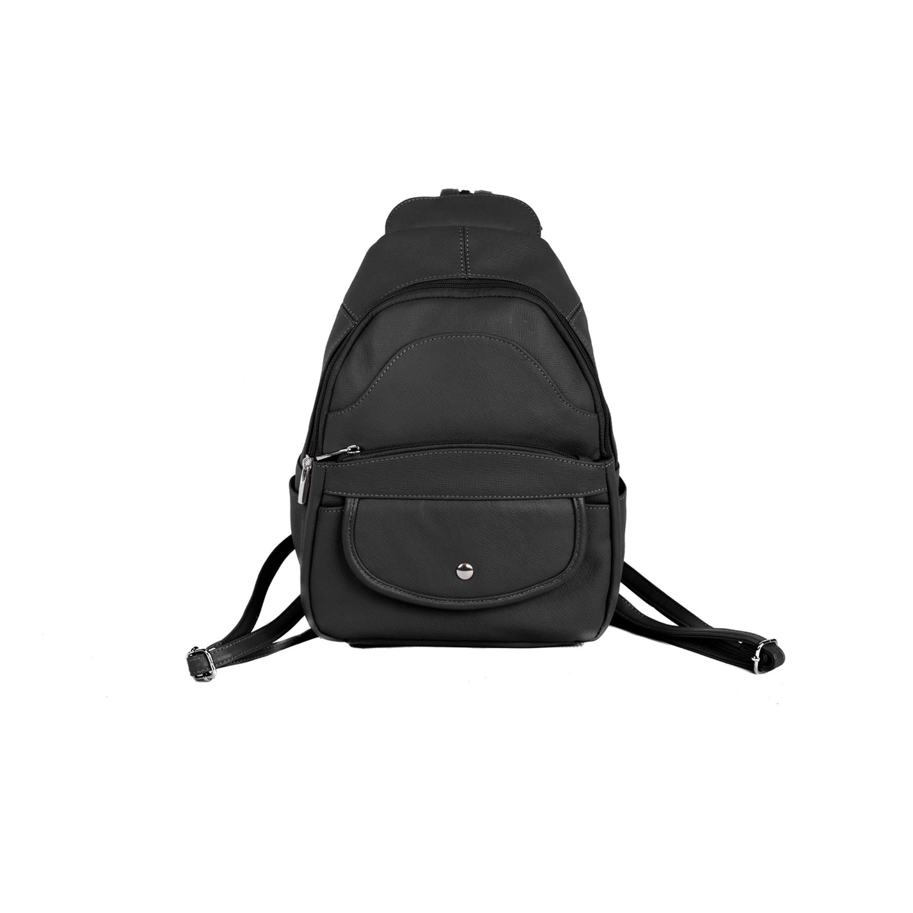 Cowhide Leather Back Pack Black