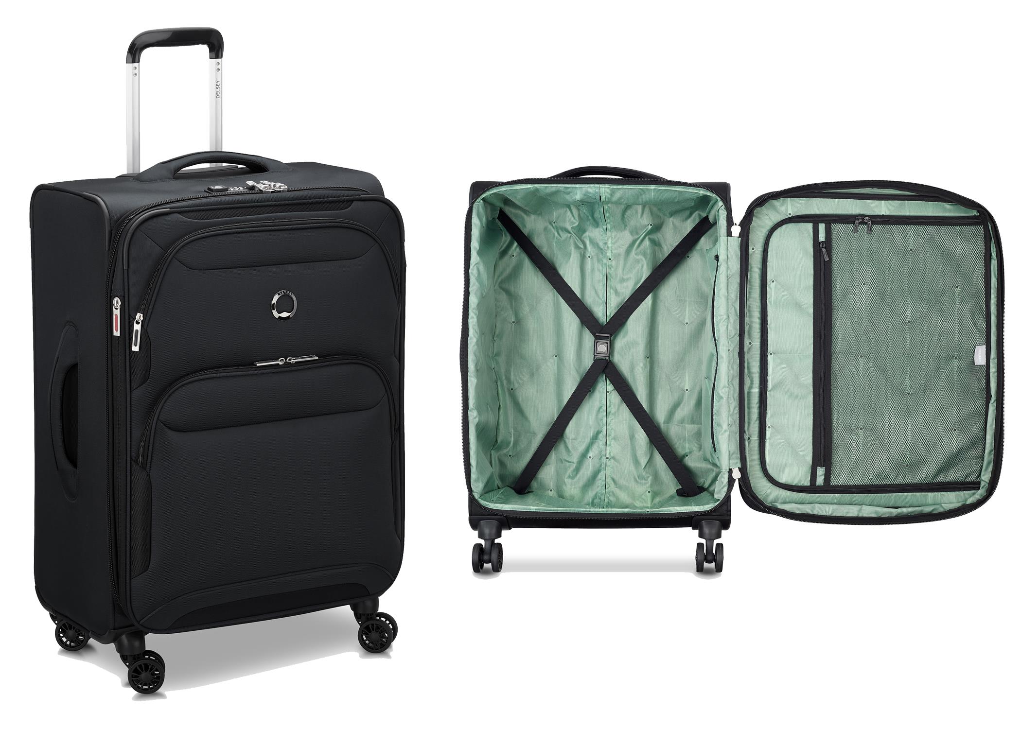 Sky Max 2.0 Softside 24" Expandable Spinner Upright - Black