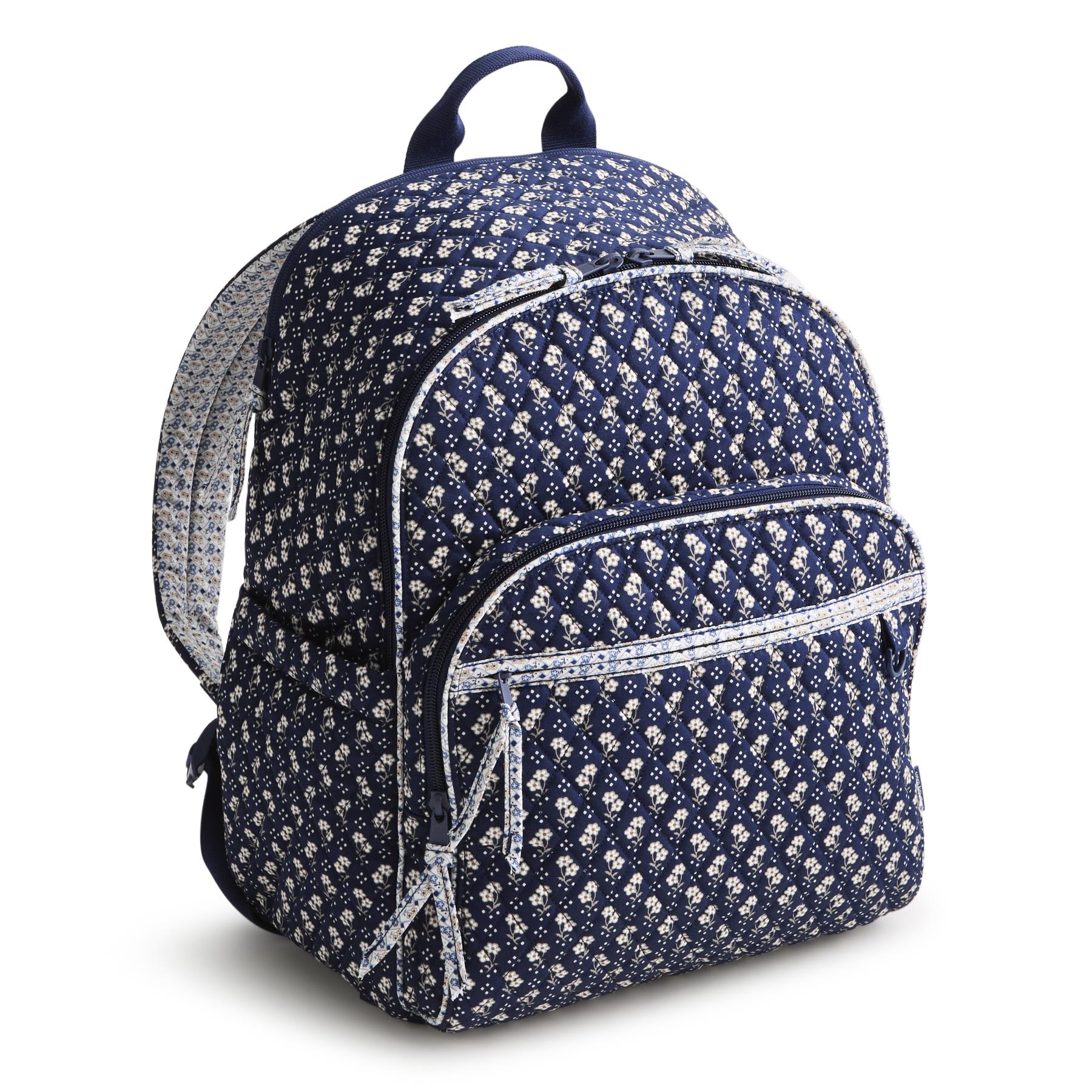 Bancroft Backpack -Rachel Ditsy Peacoat-Premium Cotton