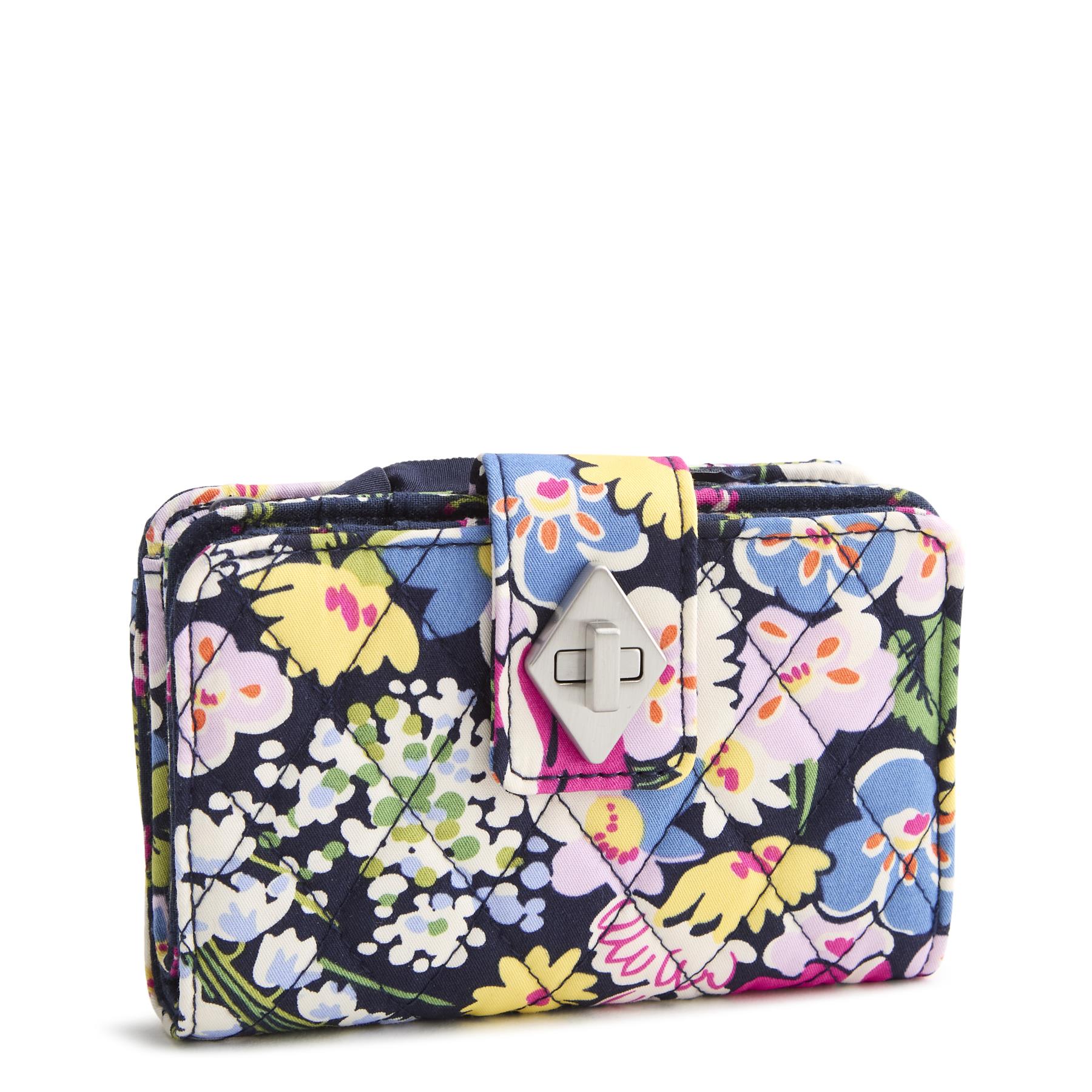 Small Turnlock Wallet - Poppy Fields - Premium Cotton