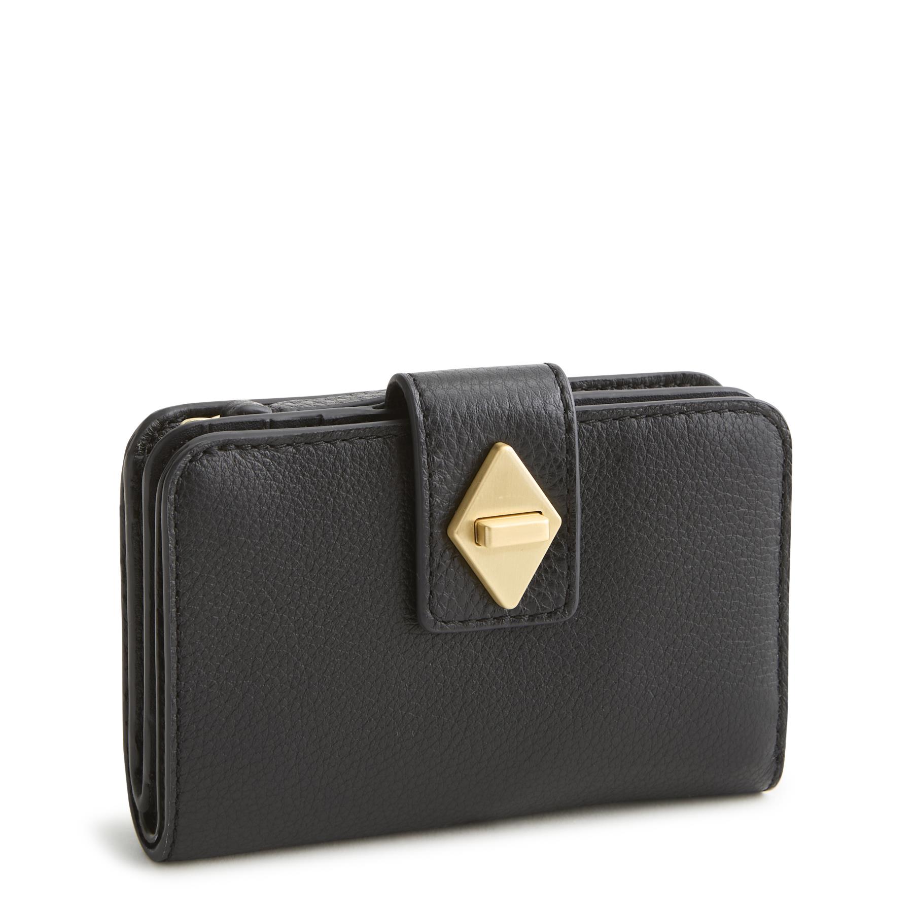 Small Turnlock Wallet - Moonless Night - Leather