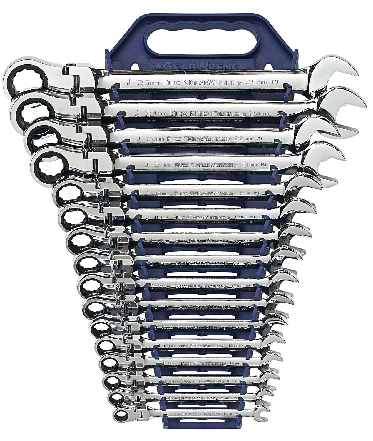 GearWrench 16 Pc. Flex Ratcheting Combination Wrench-Metric