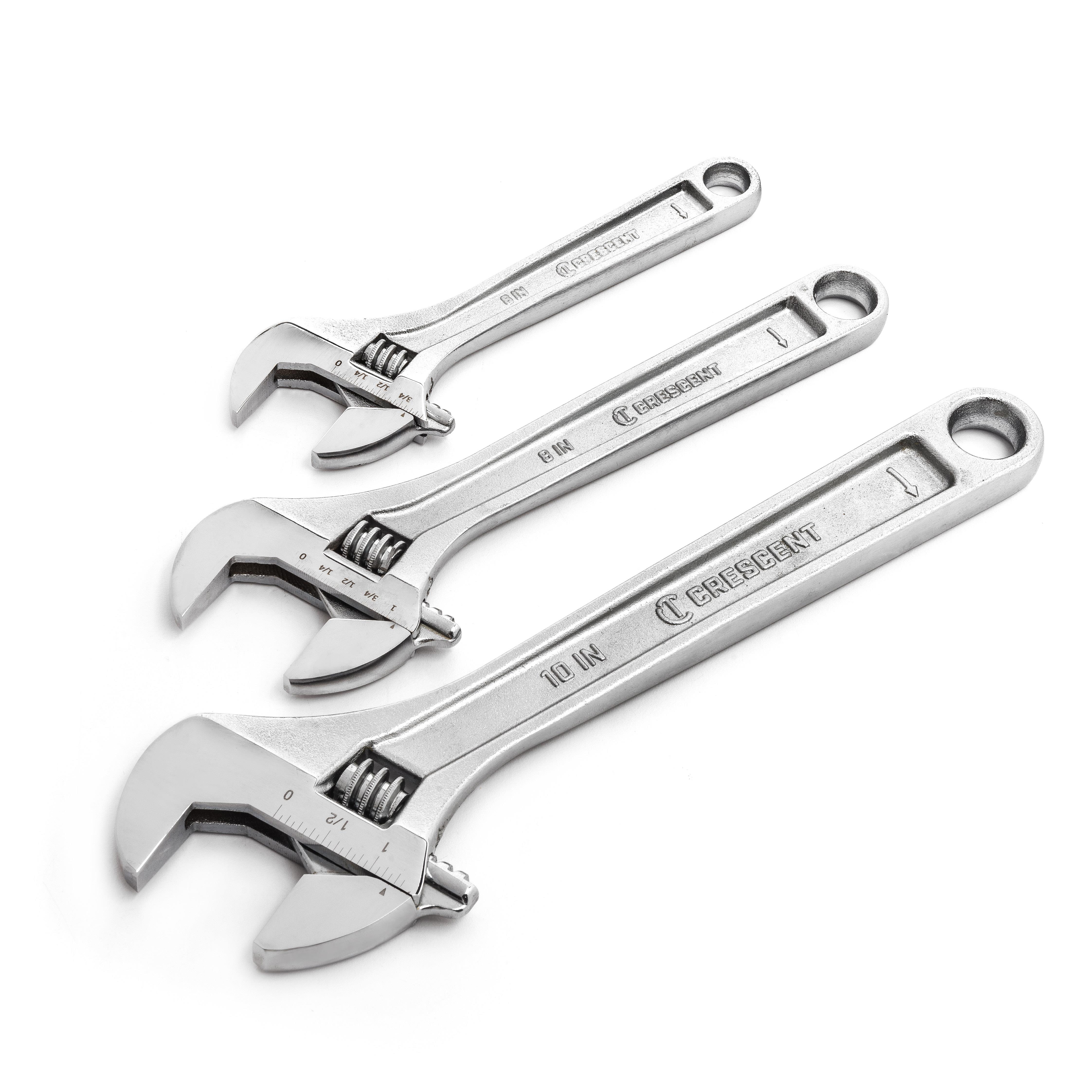 Crescent 3 Pc. Adjustable Wrench Set 6", 8" & 10"