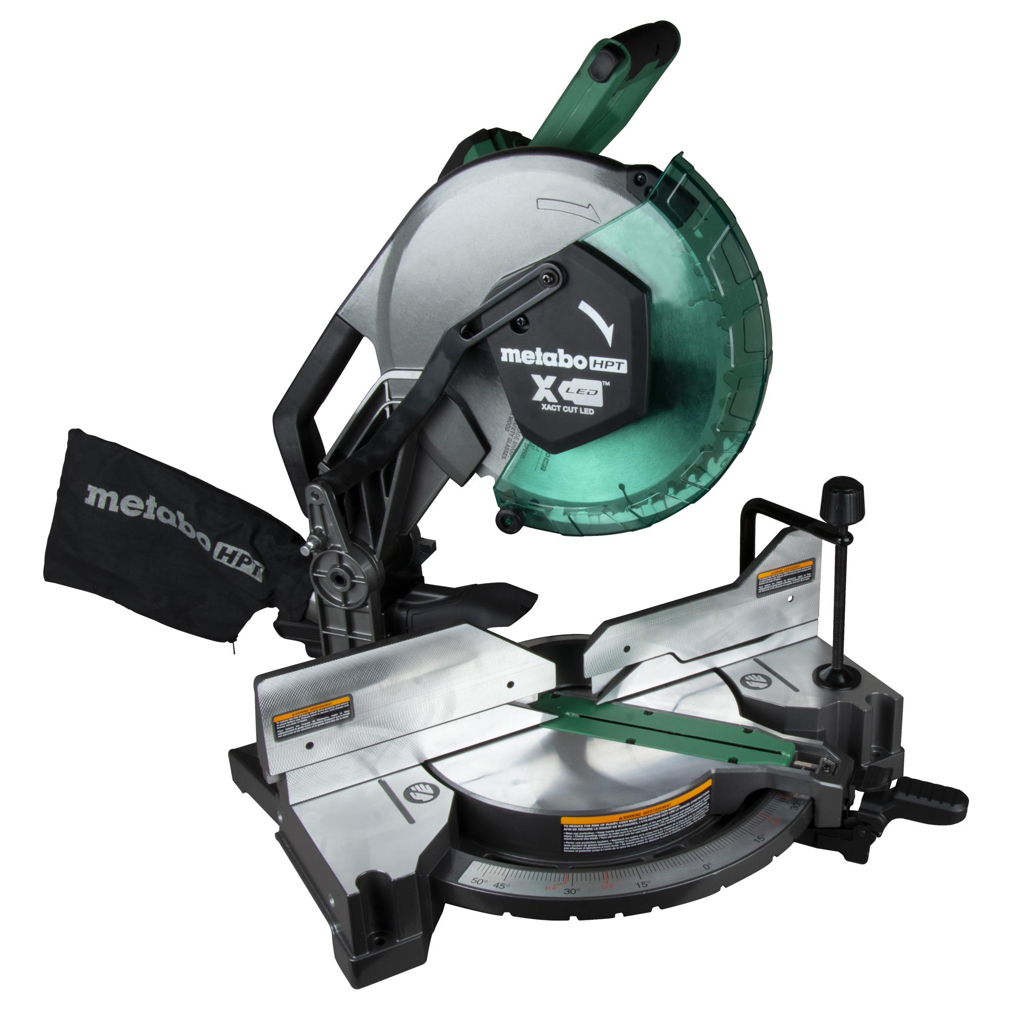 12" Dual Compound Miter Saw with Xact Cut LED Shadow Line System