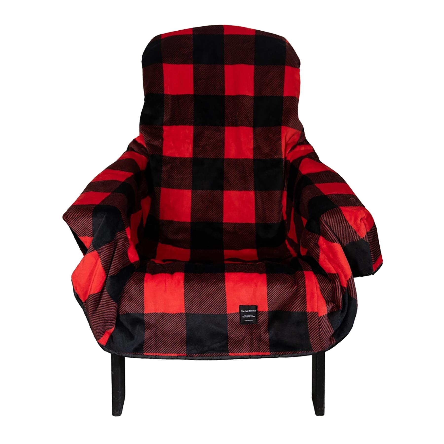 The Chair Blanket Polar Fleece - buffalo plaid