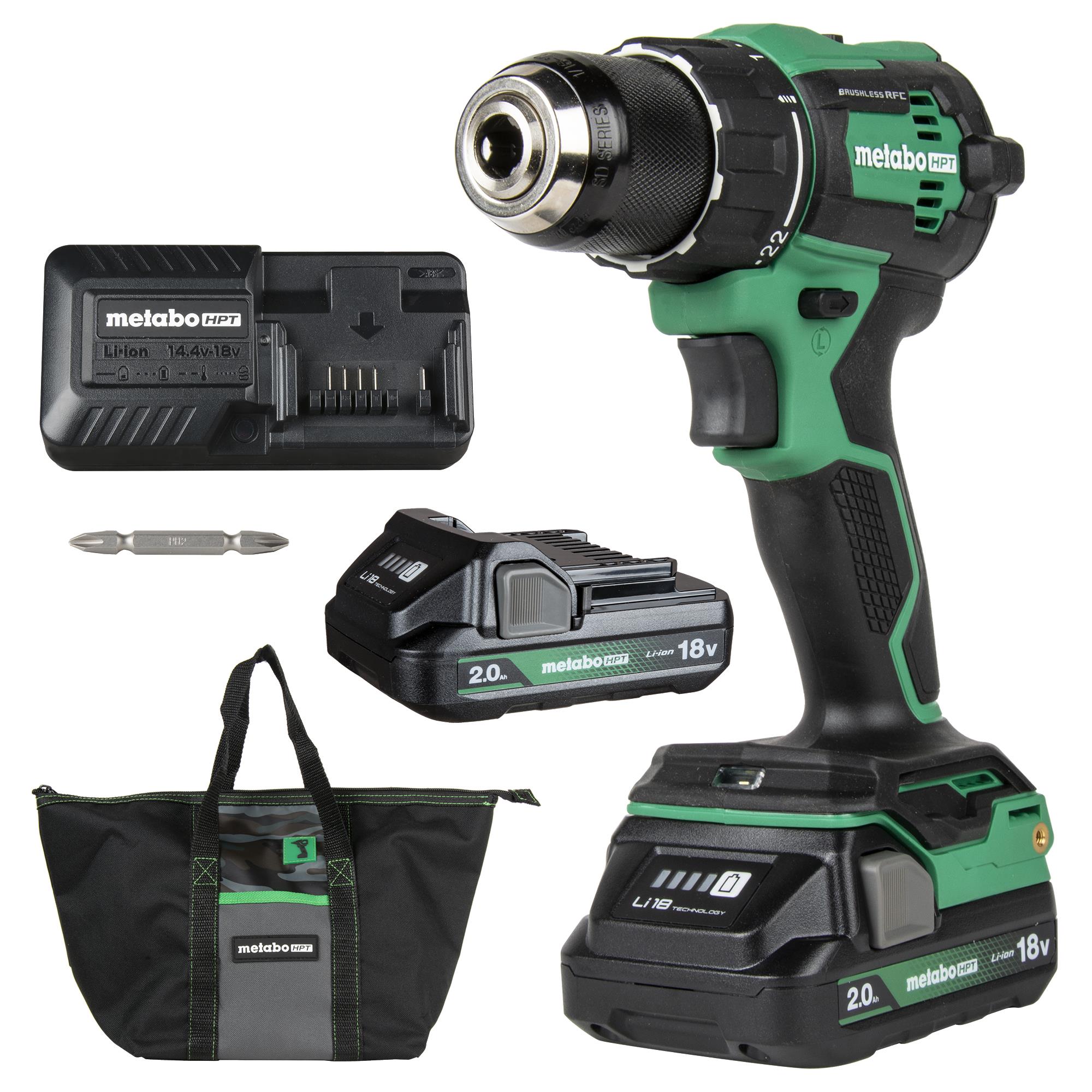 18V Cordless Brushless Driver Drill Kit