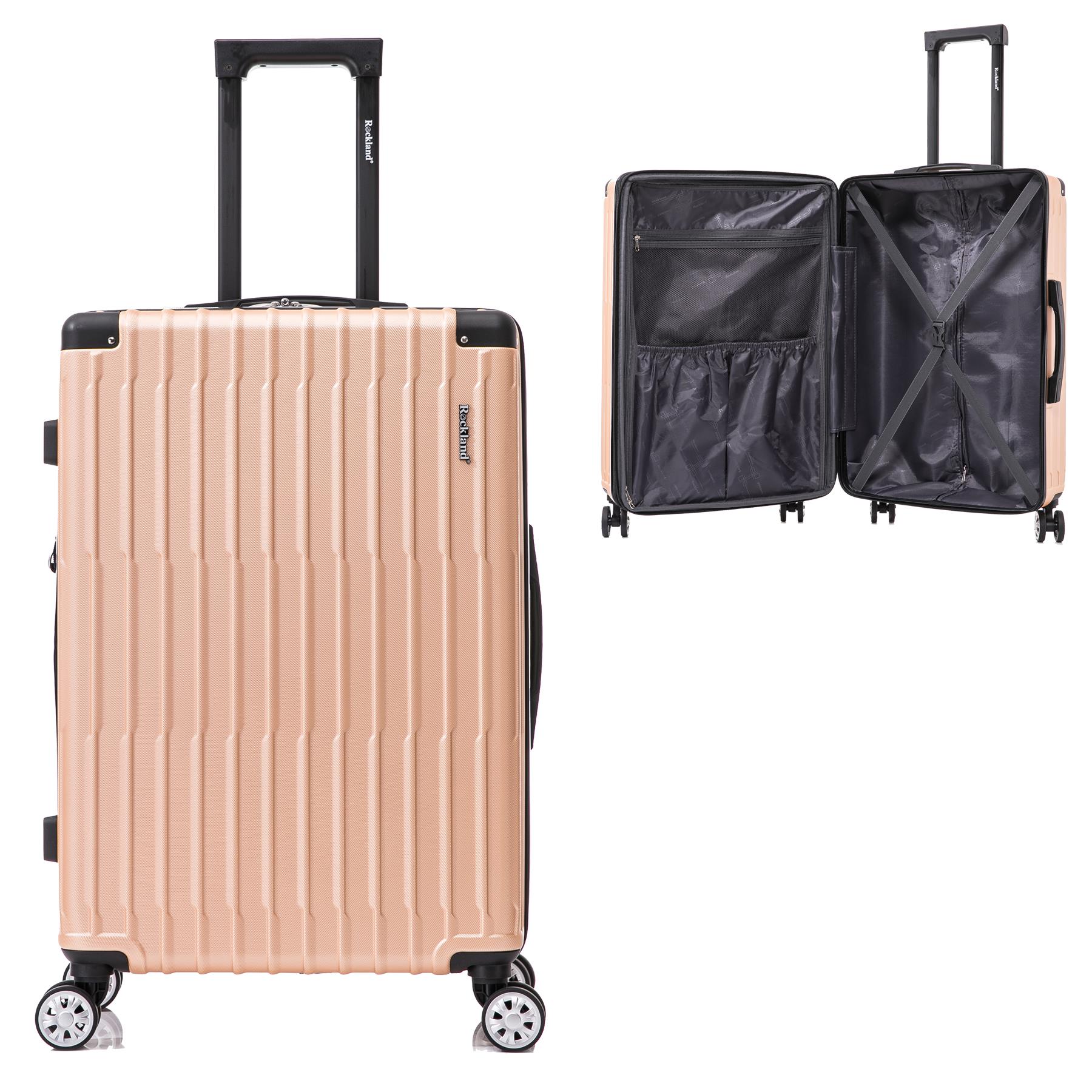 Napa Valley 20" Expandable ABS Uright Spinner & 14" Tote - Champagne