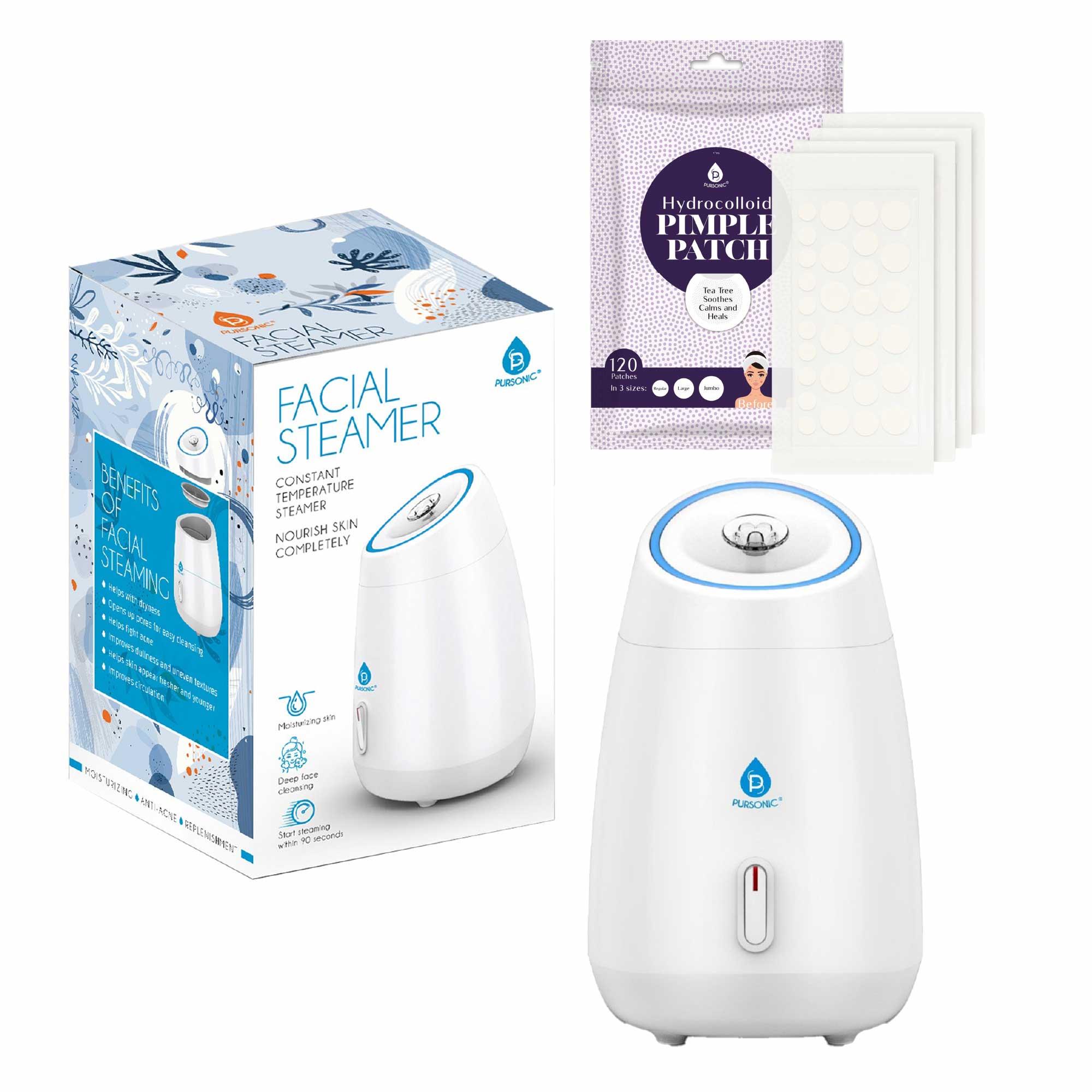 Advanced Facial Steamer & Hydrocolloid Pimple Patch Set