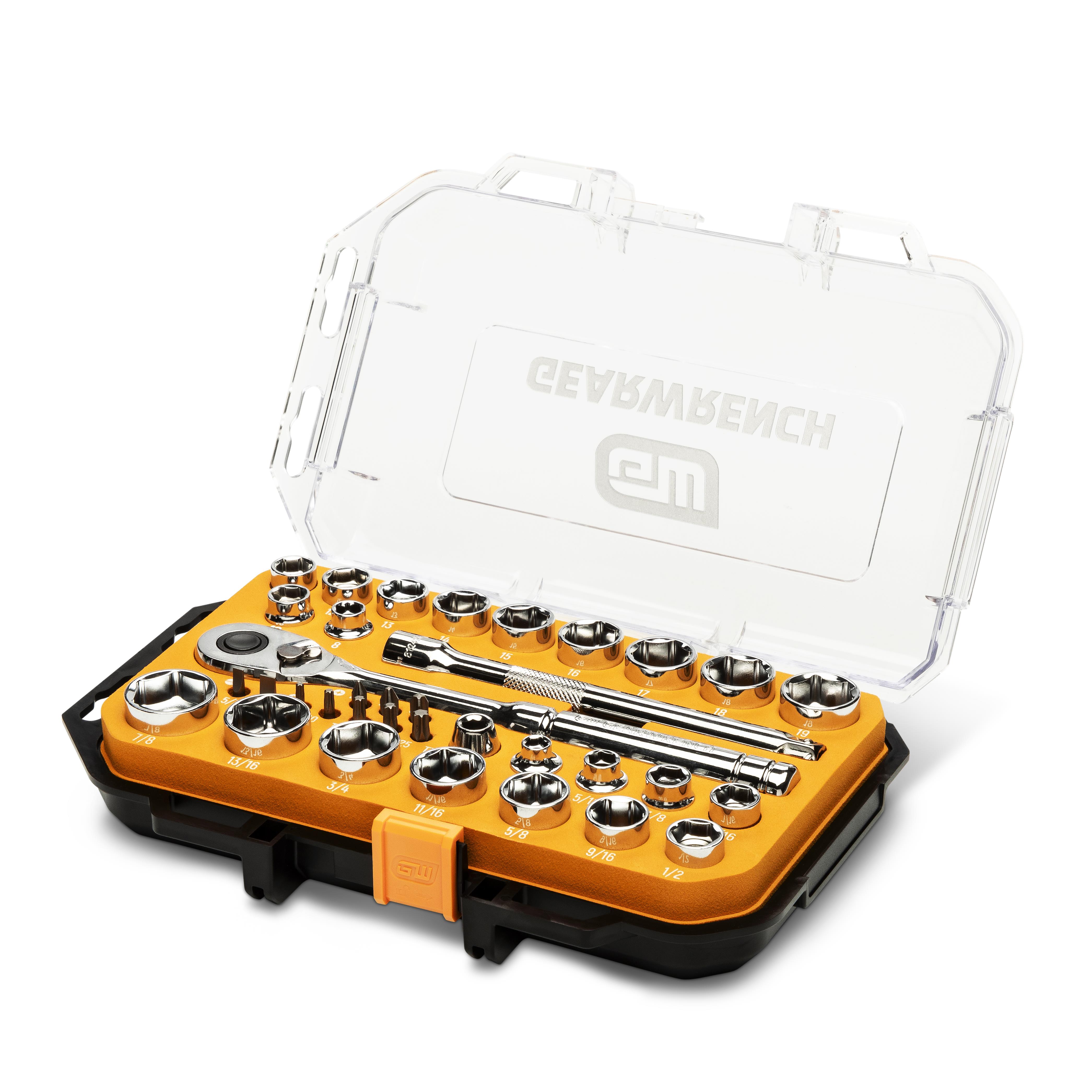 Gearwrench 36 Pc. 3/8" Drive 72-Tooth 12 Point Drive Mechanics Tool Set