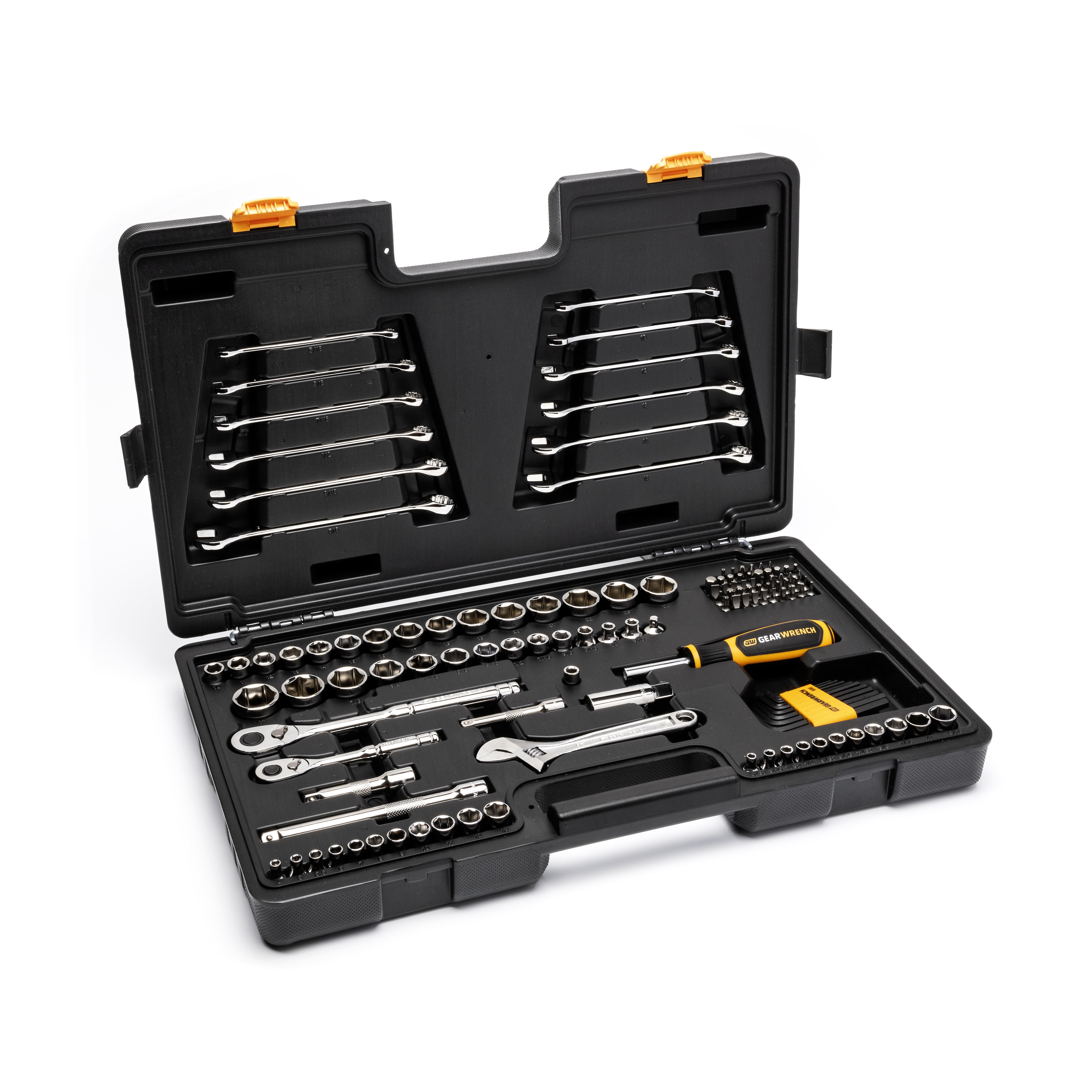 GearWrench 138 Pc. 1/4" & 3/8: Drive 72-Tooth 5 Point Professional Tool Set