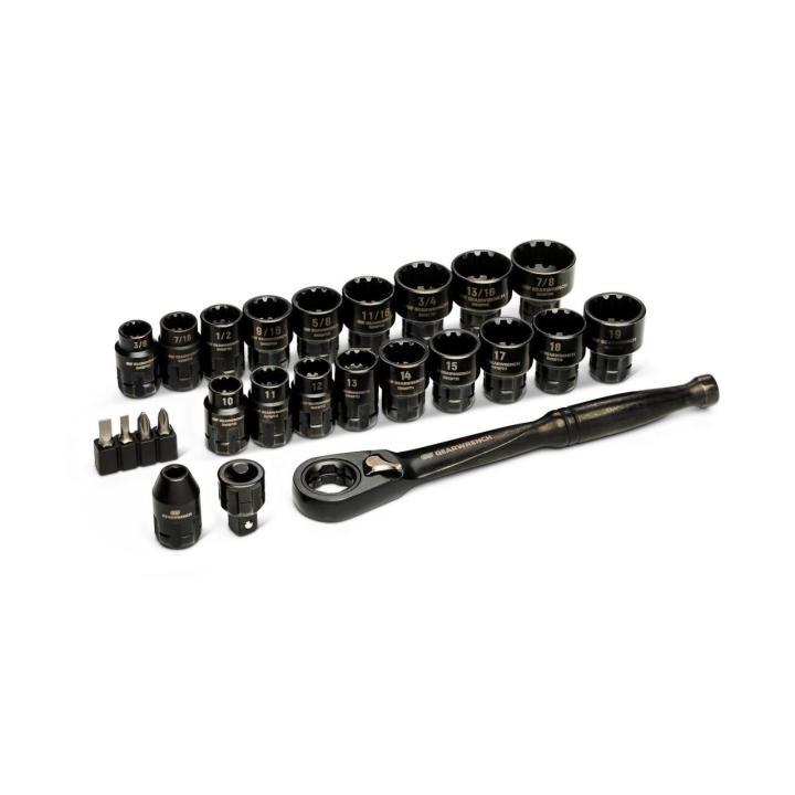 Gearwrench 25 Pc. 3/8" Drive Pass-Thru Ratchet and Socket Set