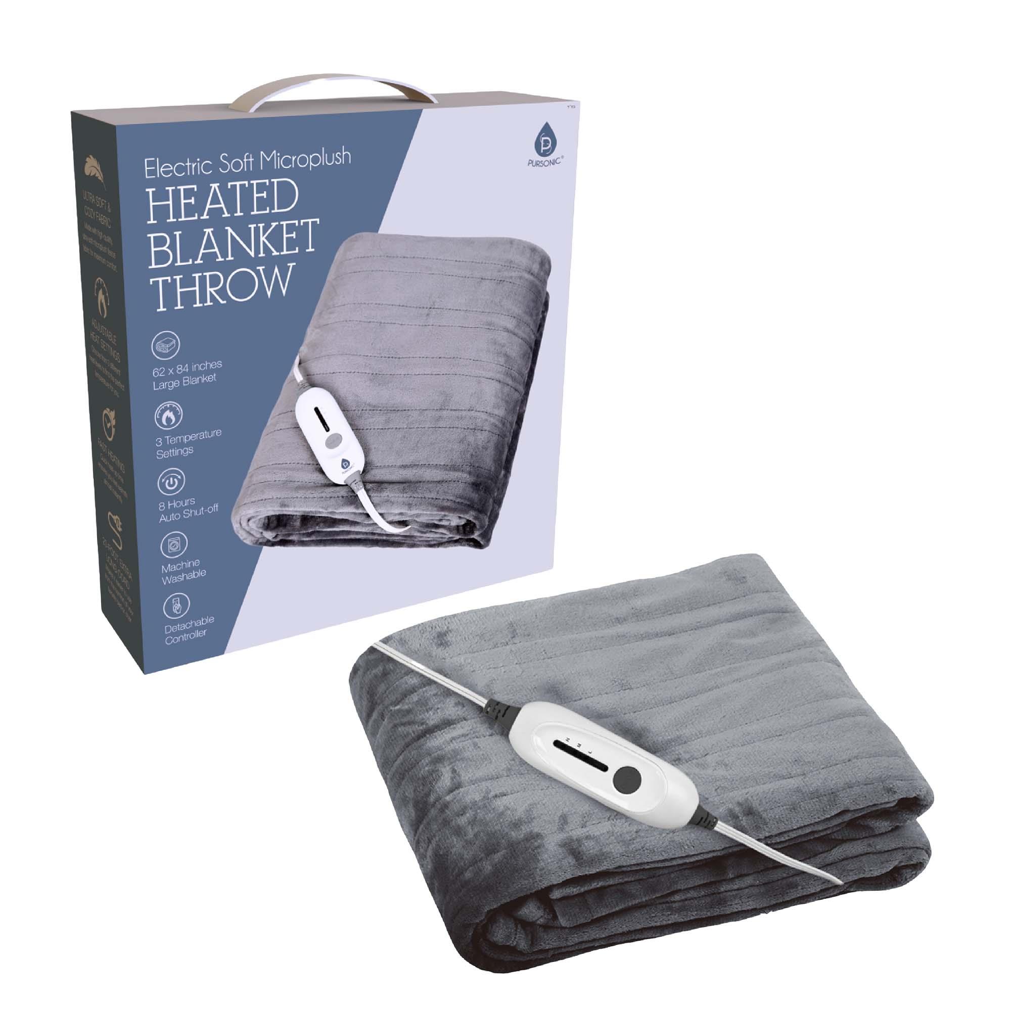 Electric Soft Microplush Heated Blanket