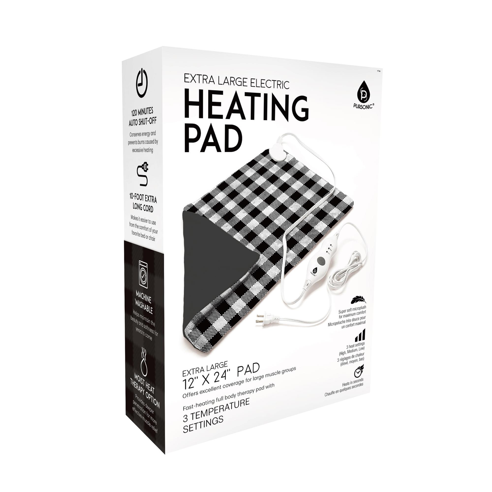 Extra Extra Large Electric Heating Pad - Checkers