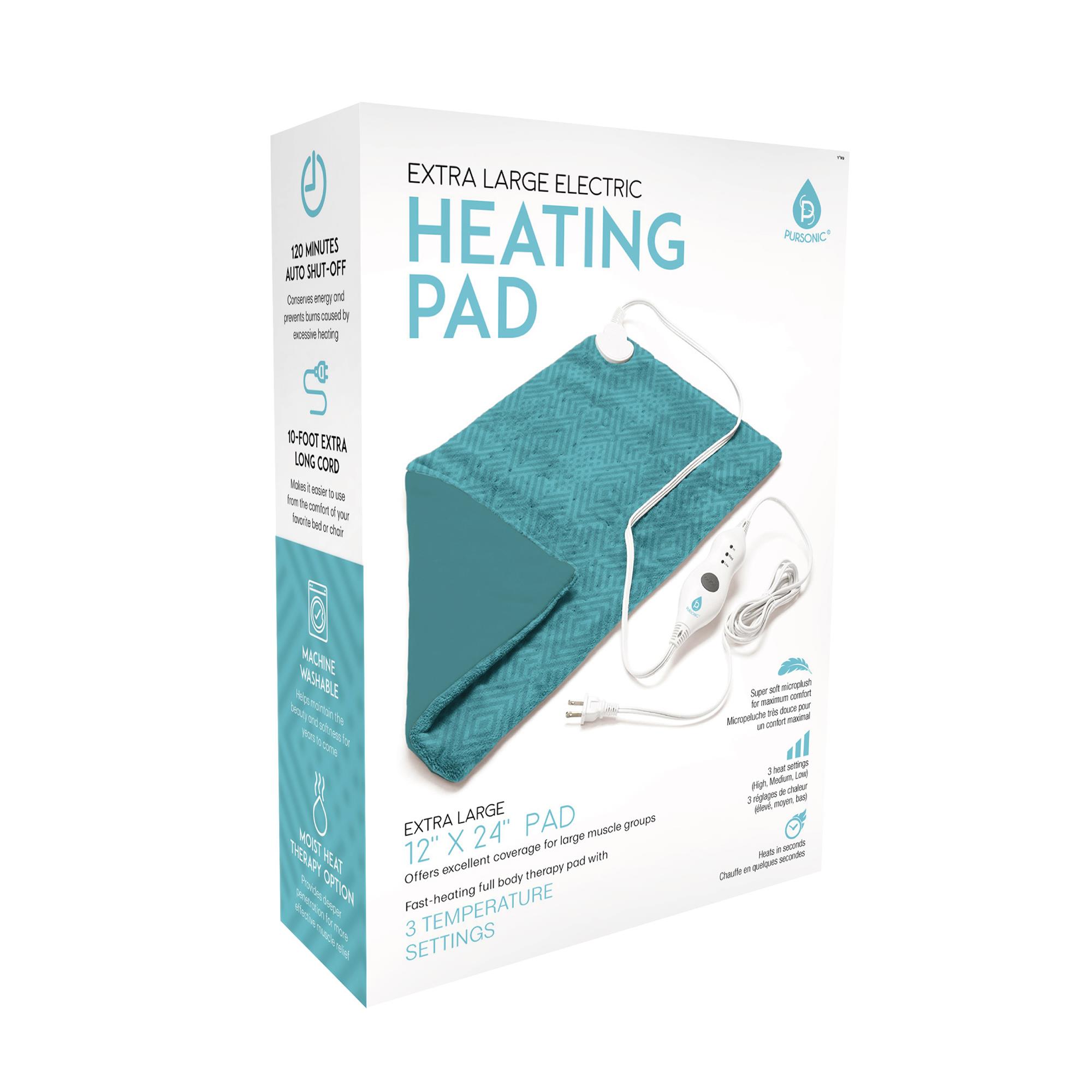 Extra Extra Large Electric Heating Pad - Teal