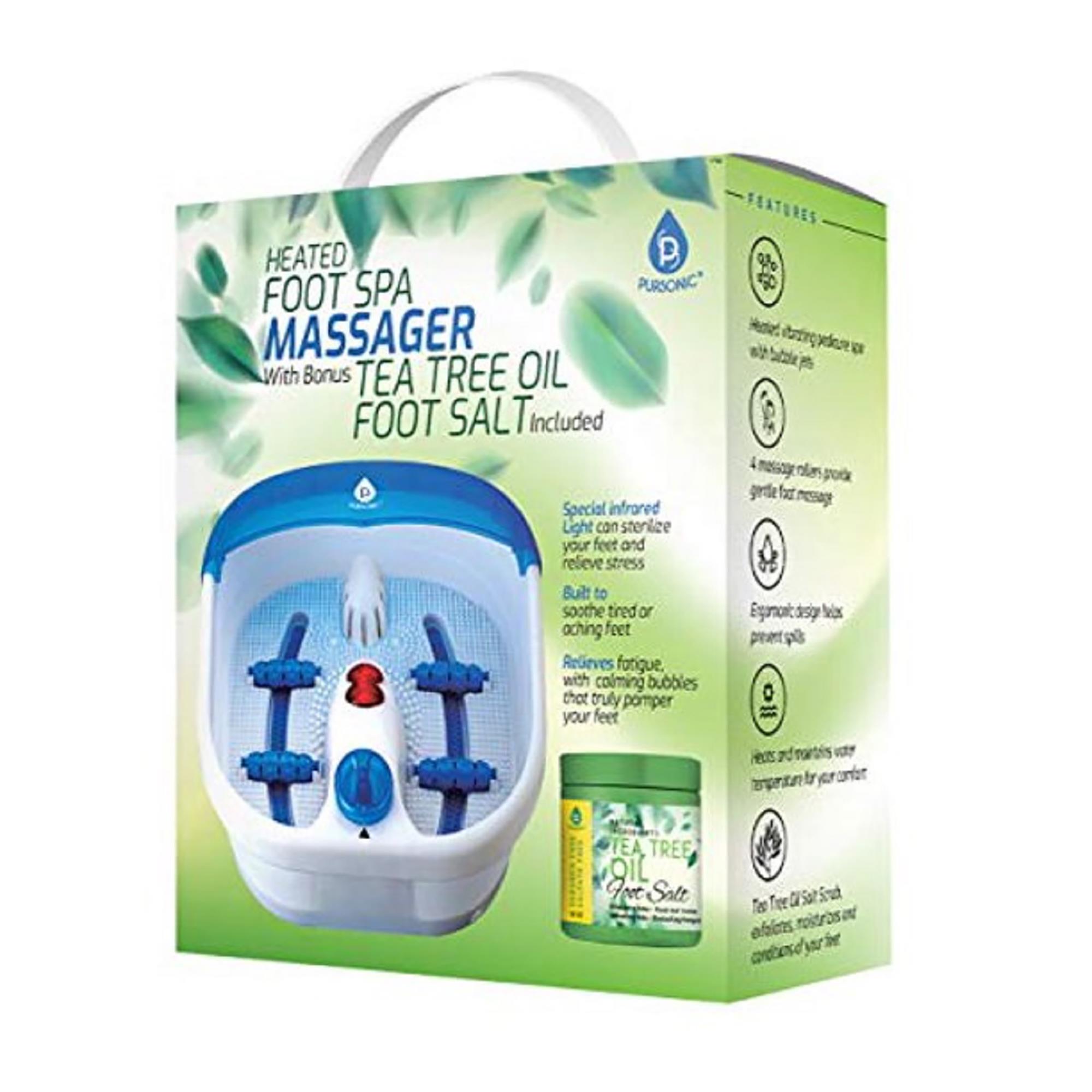 Foot Spa Massager with Tea Tree Oil Foot Salt Scrub (Heating Function)