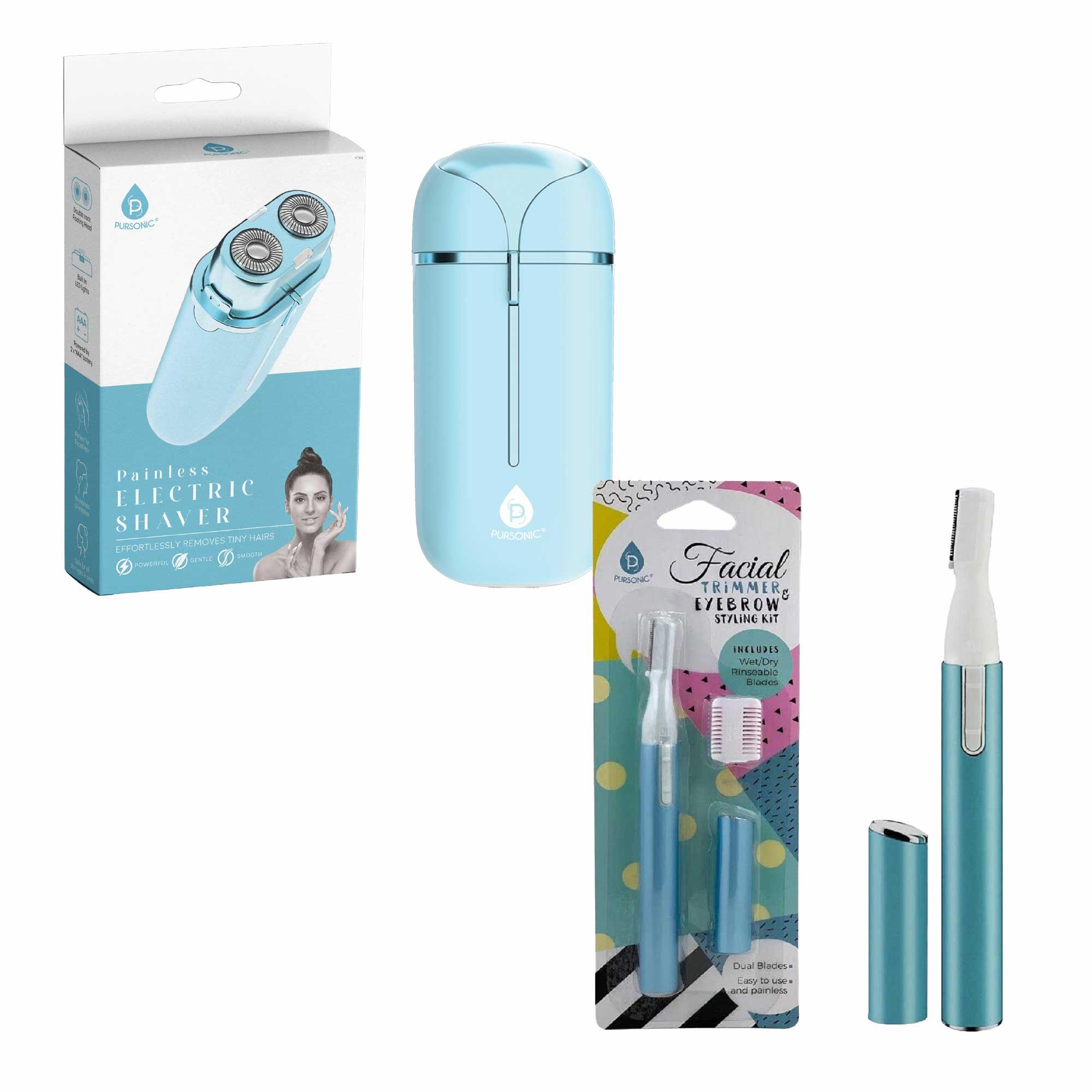 Perfect Precision: Facial Trimming, Brow Styling, and Painless Shaving in One Kit.