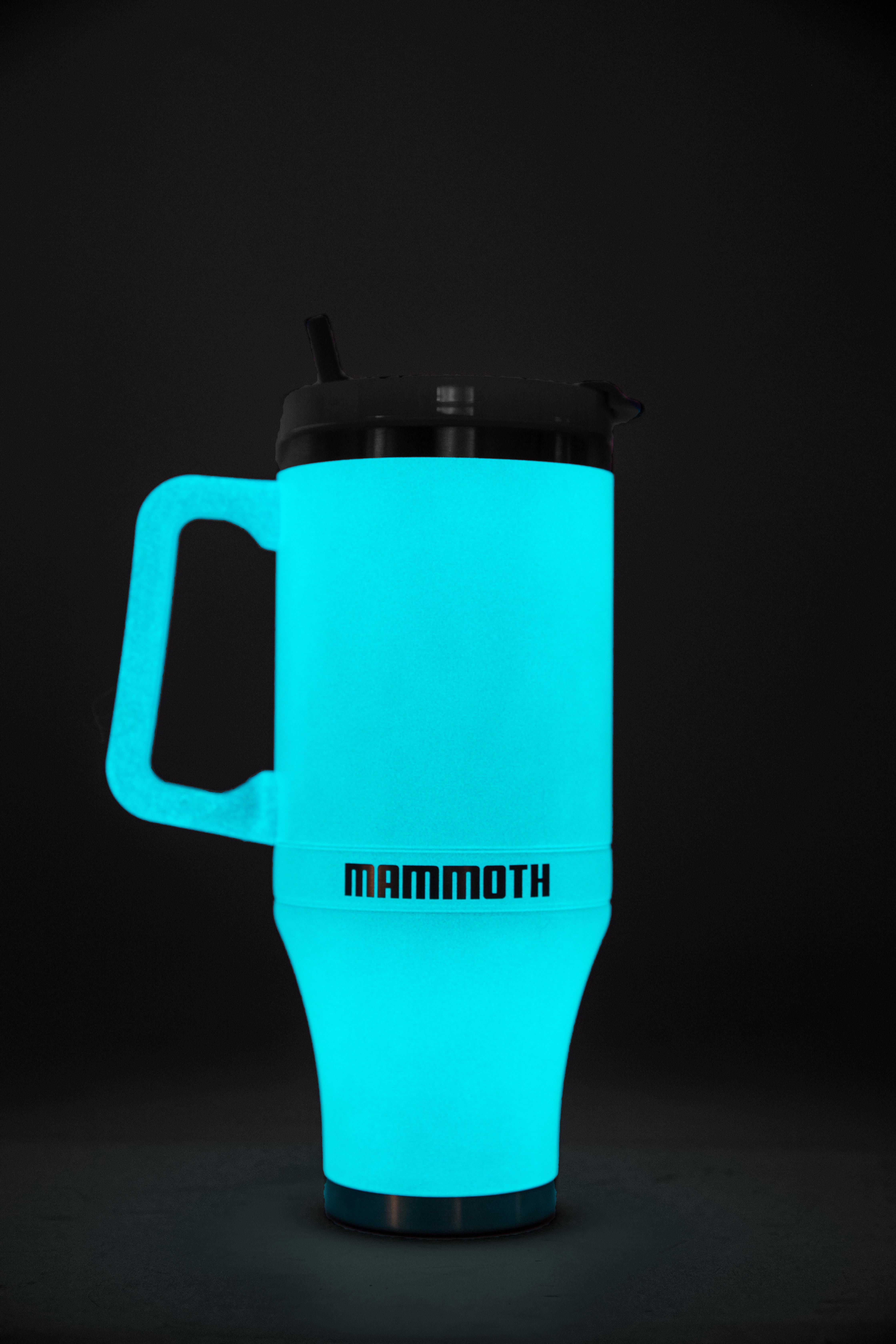 Ascent 40 oz. Tumbler with Handle - Light Blue Glow