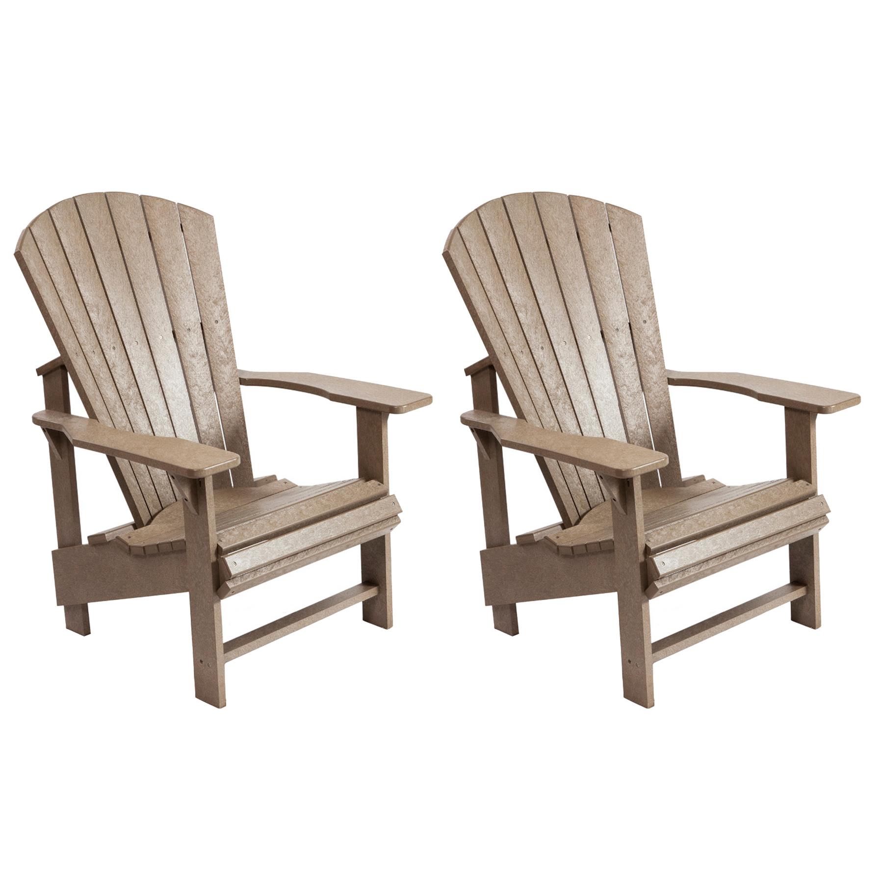 Upright Adirondack Chairs Package - Beige