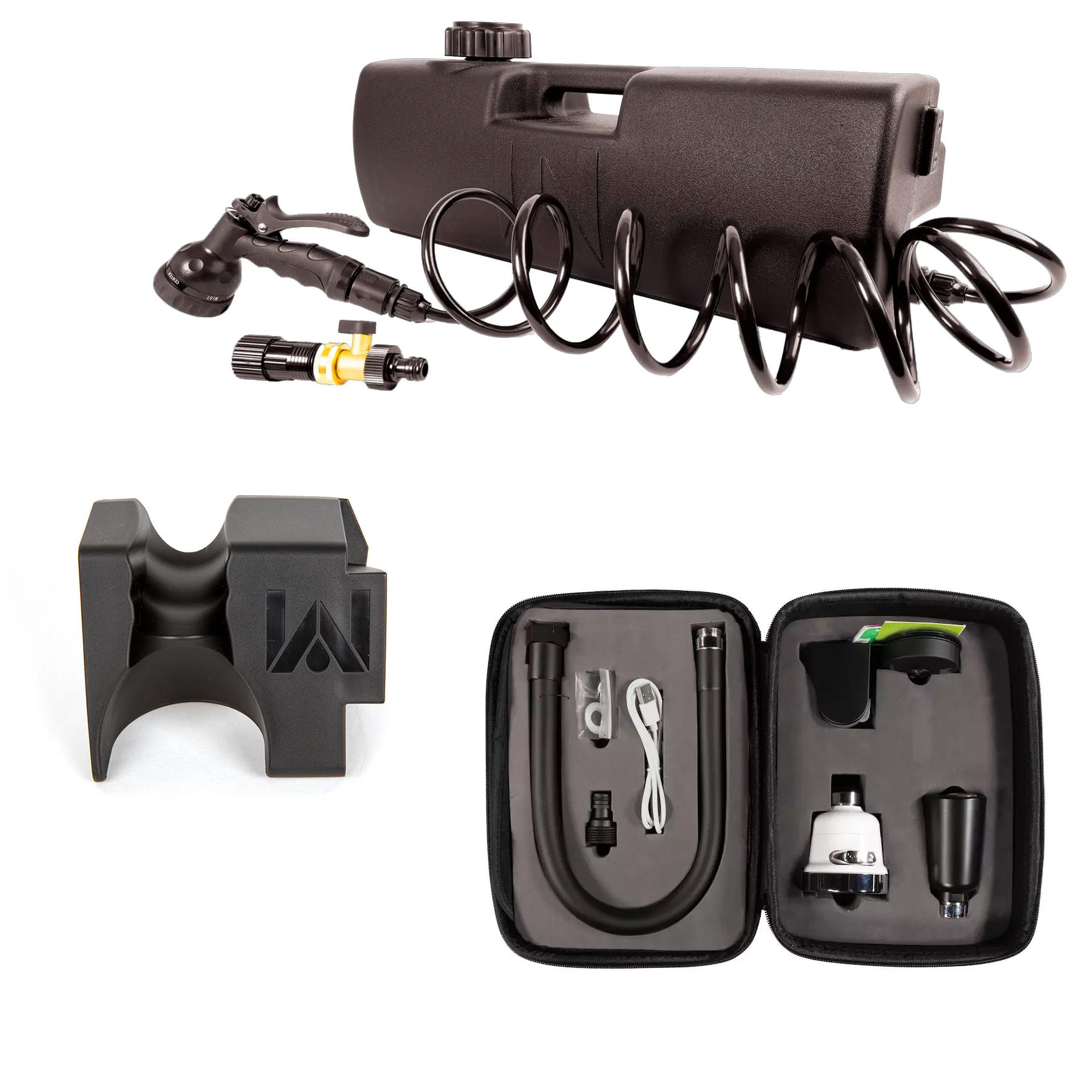 WaterPORT 4.0 Gallon Day Tank with Nozzle Holder and Hands Free Shower/Sink