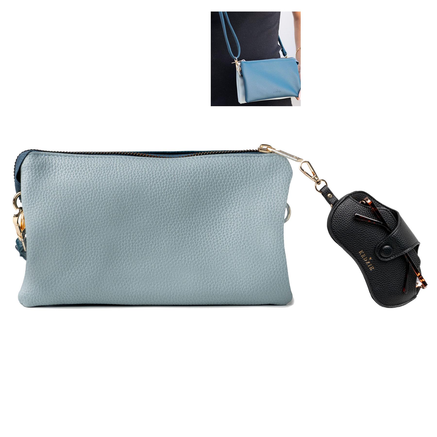 Kedzie Wallet Convertible Wallet Crossbody Teal Package