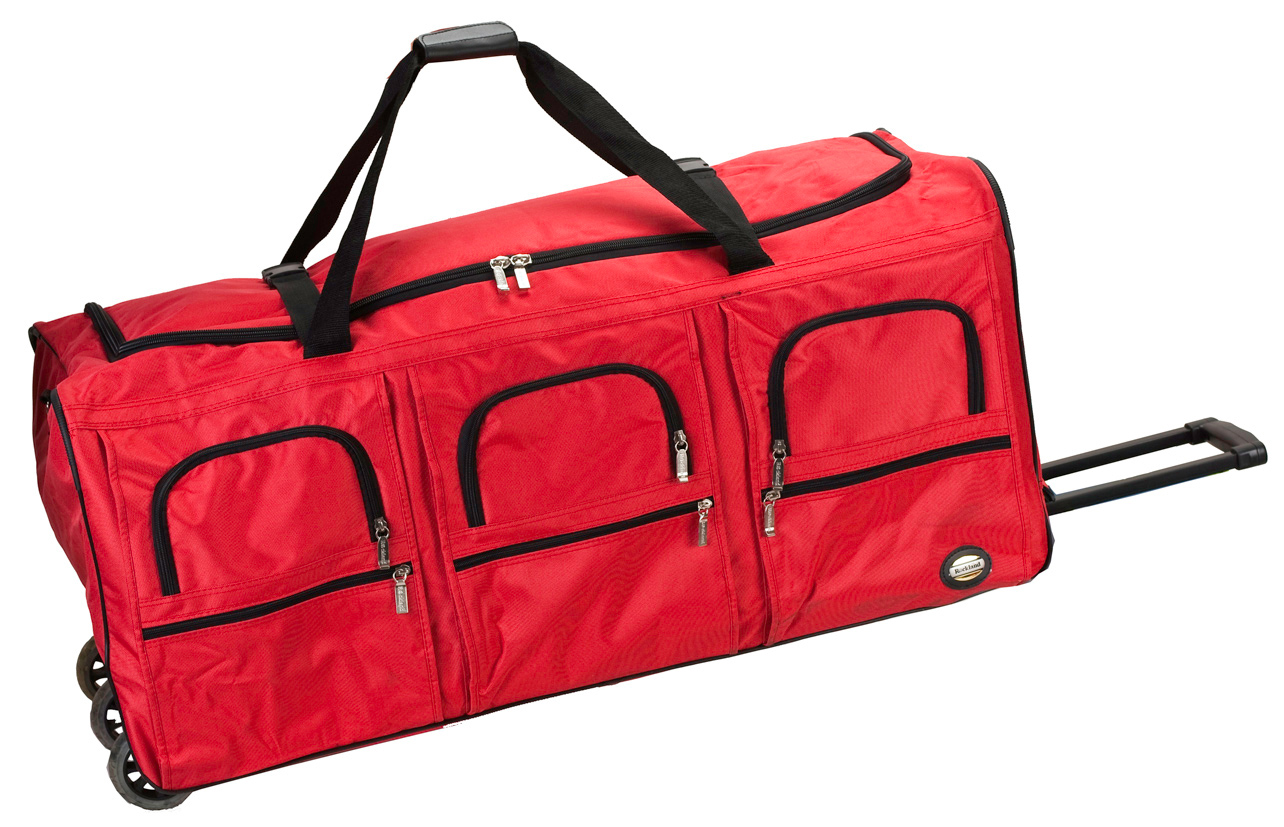 40" Rolling Multi-Pocket Duffle - Red