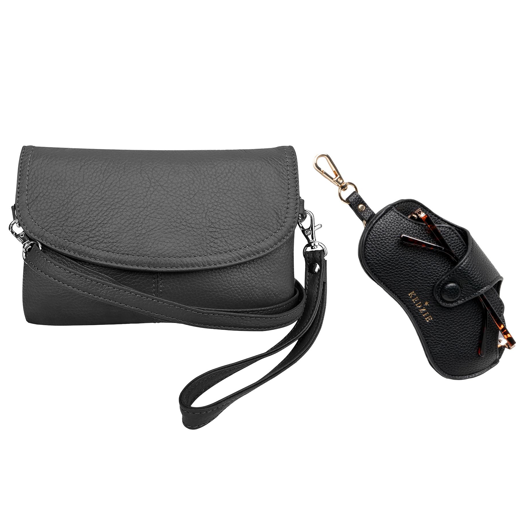 Crossbody Clutch (Green) with Eyeglass Case