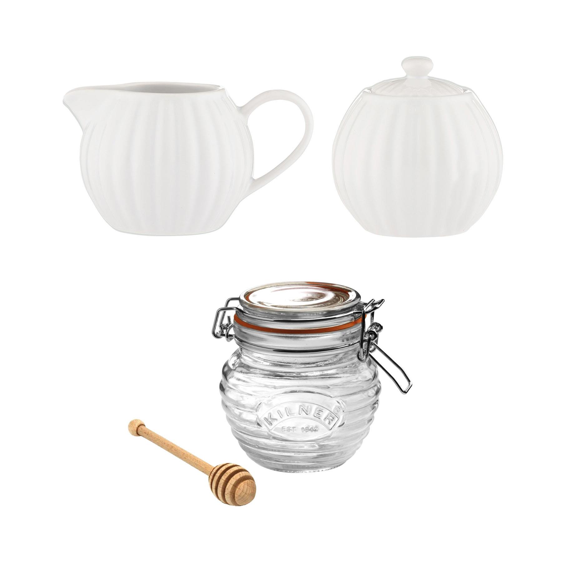 Sugar, Creamer & Honey Pot Package