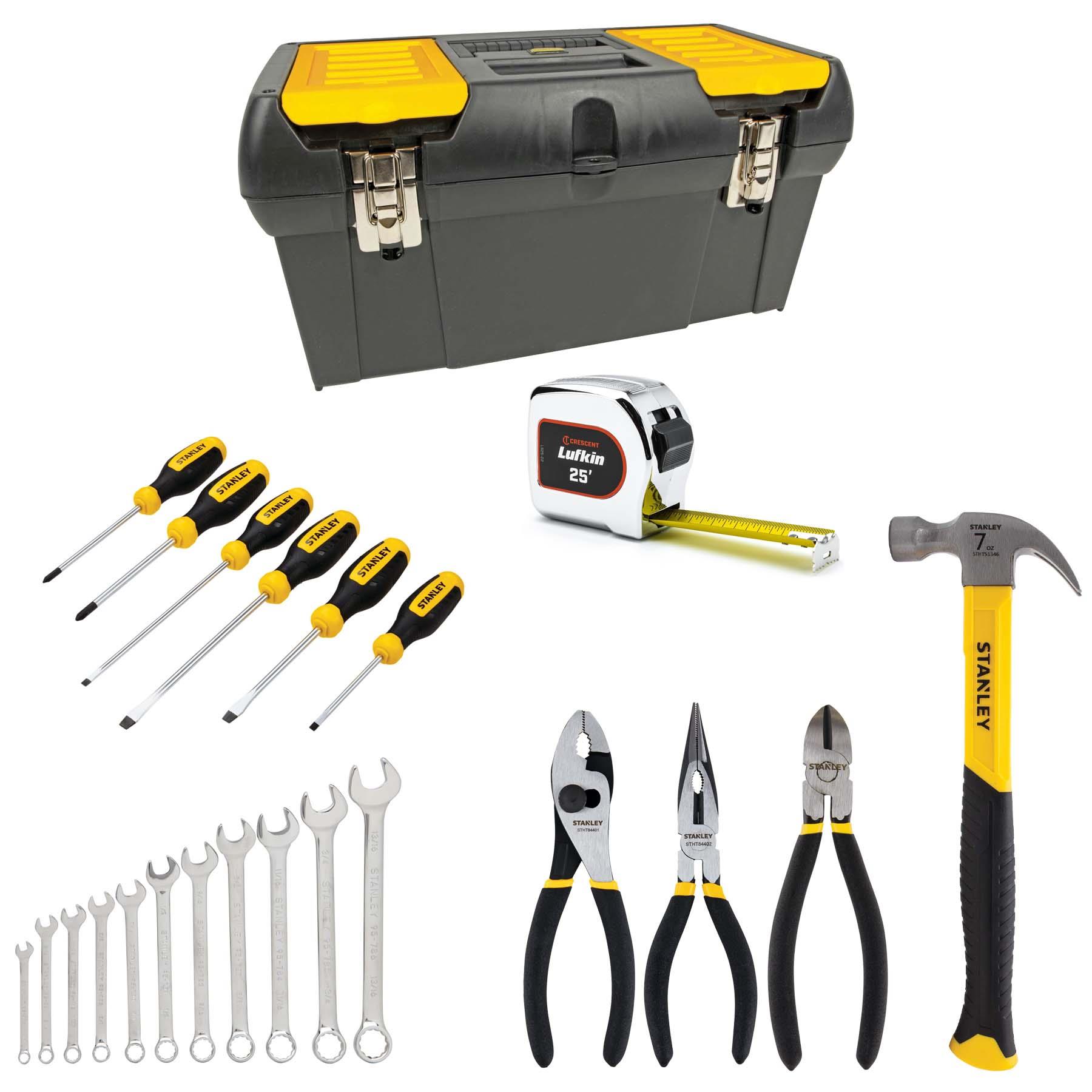 19" Portable Tool Box with Tools